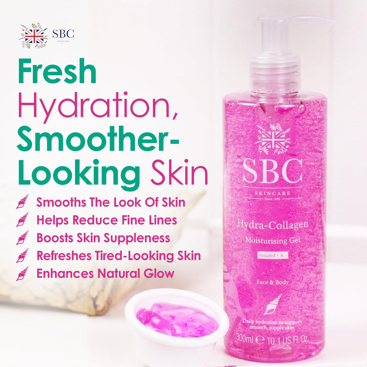 SBC Hydra-Collagen Moisturising Gel - 300 ml | Anti-Ageing Collagen