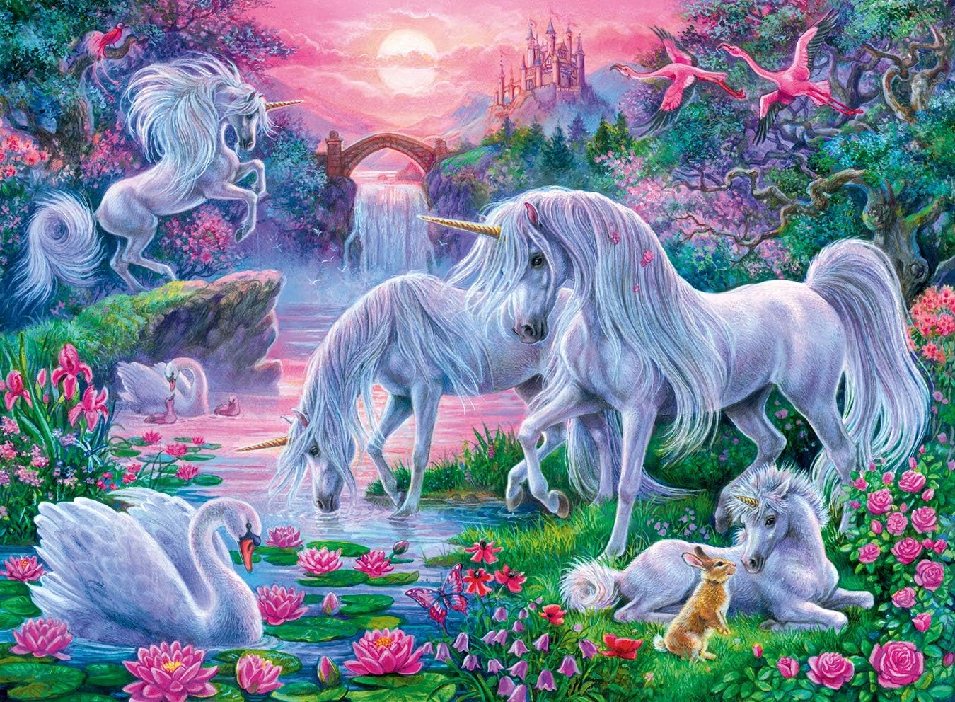 Ravensburger Unicorns in Sunset Glow -150 Piece Jigsaw Puzzle with Extra Large Pieces for Kids7 Years & Up 8