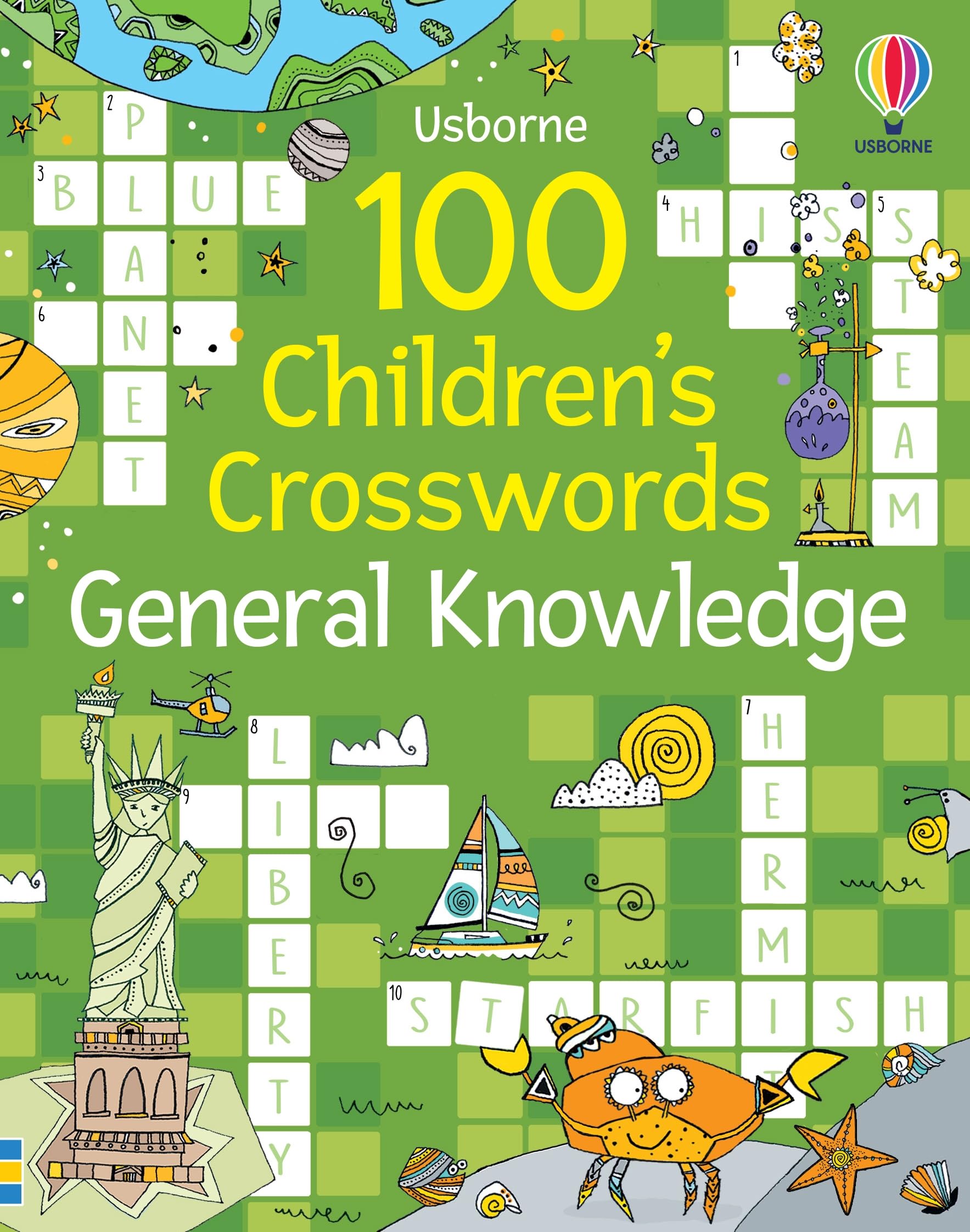 Usborne 100 Children's Crosswords - General Knowledge | Ages 7-11 | Paperback 1