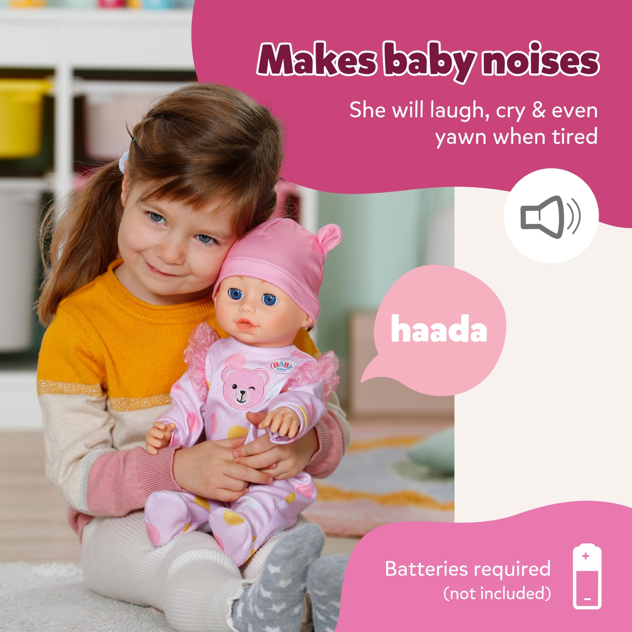 BABY born Emily Walk with Me Doll - Crawling & Learning to Walk | Interactive | Ages 3+ 3