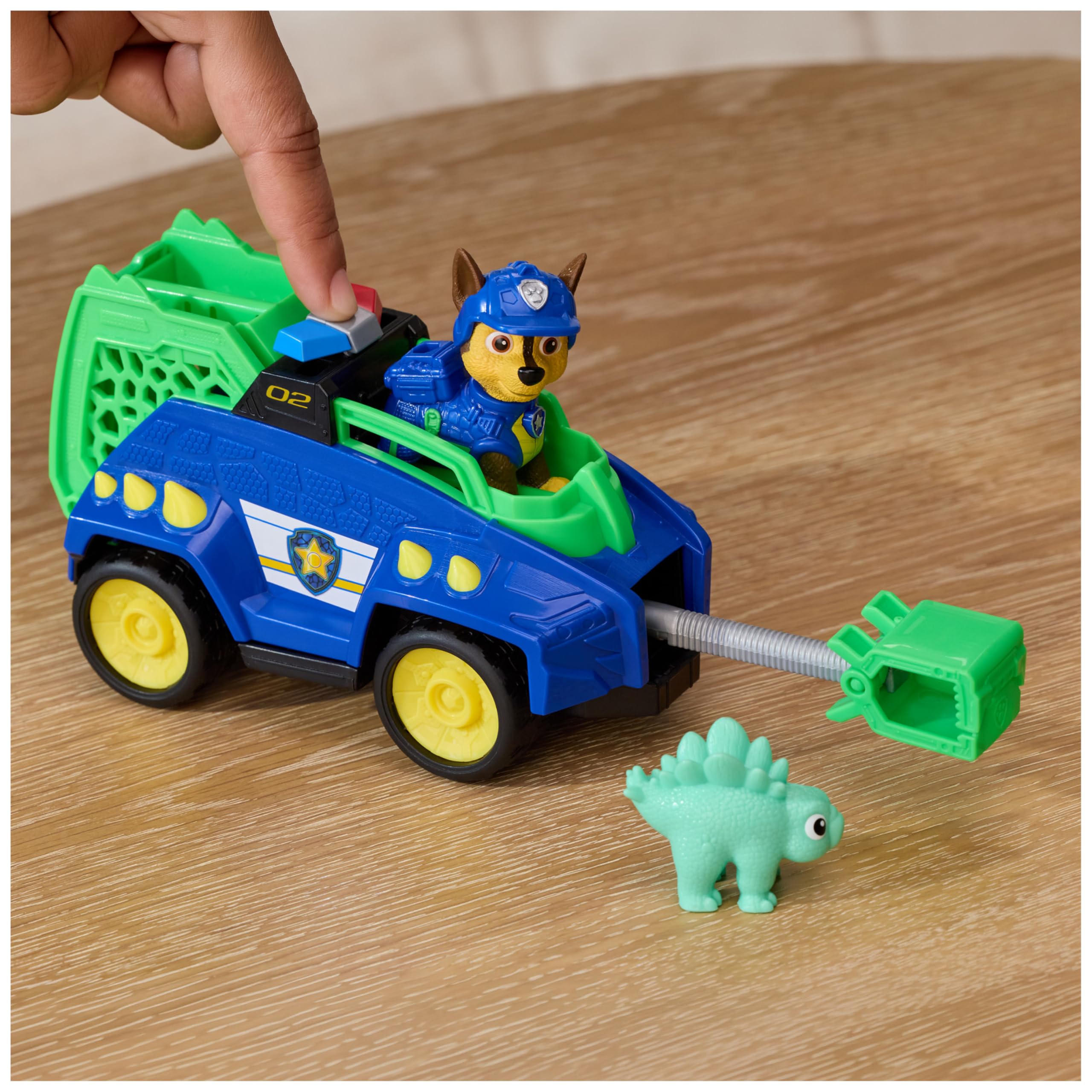 Paw Patrol Chase Dino Rescue Cruiser Toy Car Vehicle - Ages 3+ 8
