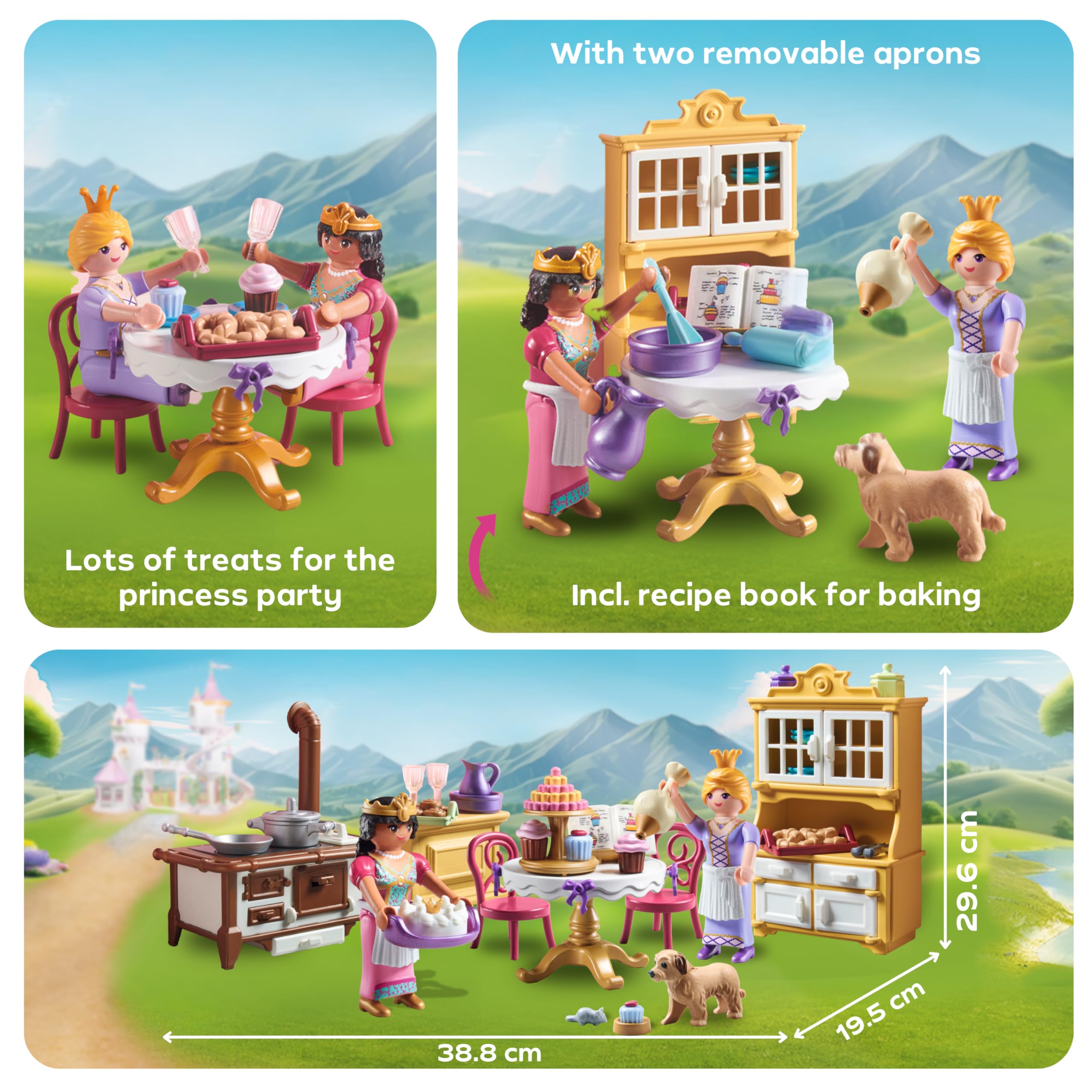 PLAYMOBIL Princess Magic Royal Kitchen Playset - Baking & Imaginative Role Play for Ages 4-10 5