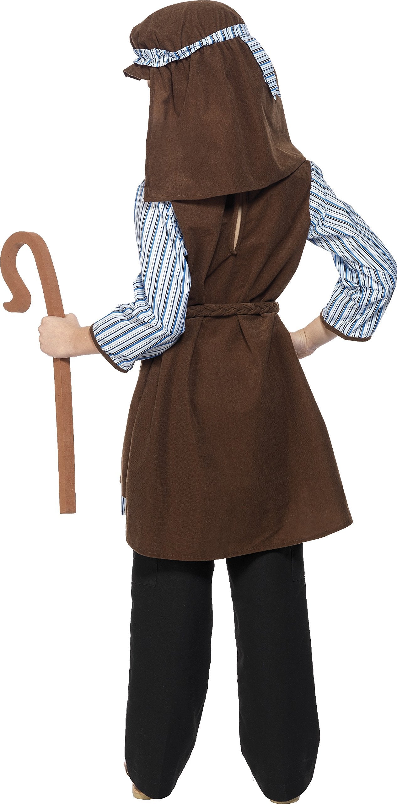 Smiffys Kids Deluxe Shepherd Costume - Brown, Age 7-9 Years 5