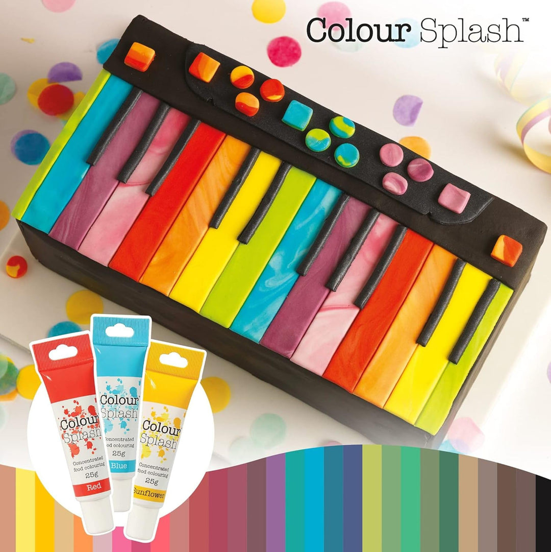 Colour Splash - Latte Food Colouring Gel | Highly Concentrated, Easy to Use Squeezy Tube