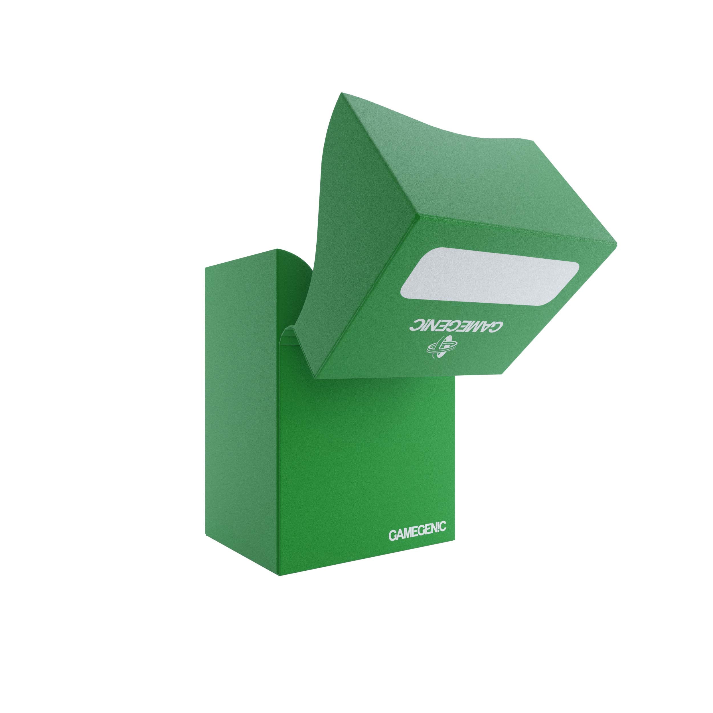 Gamegenic 80-Card Deck Holder - Green | Self-Locking Lid | Cobra Neck Technology | Includes Divider 5