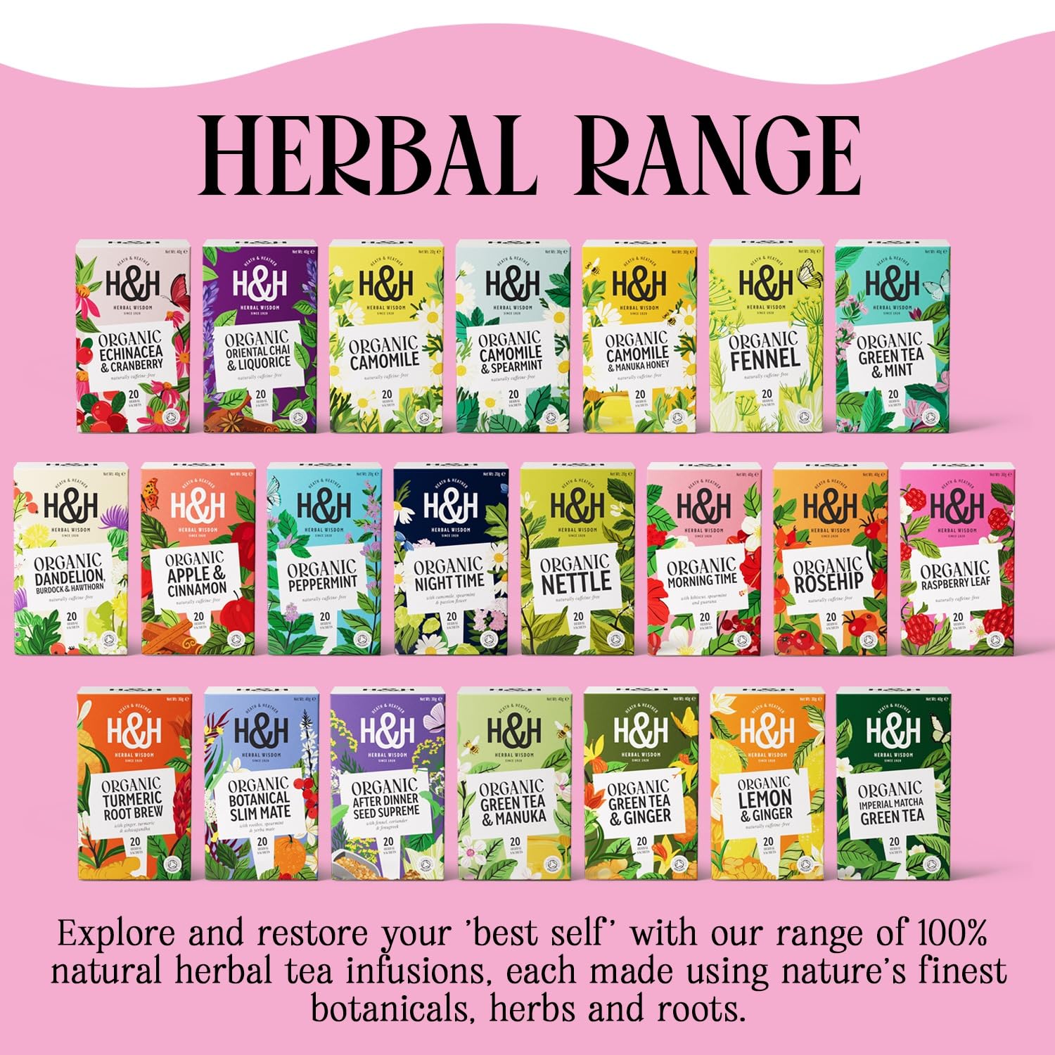 Heath & Heather Organic Raspberry Leaf Herbal Tea - Supports Women's Health | 20 Count Teabags 6