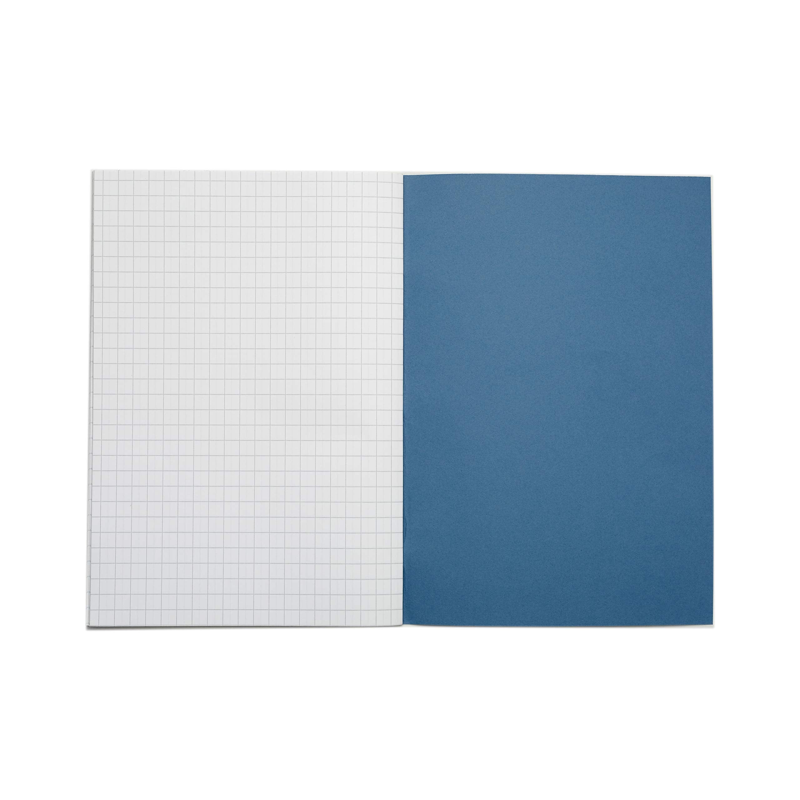 Rhino A4 64 Page Squared Exercise Book (10-Pack) | 10mm Grid | Light Blue Cover 6
