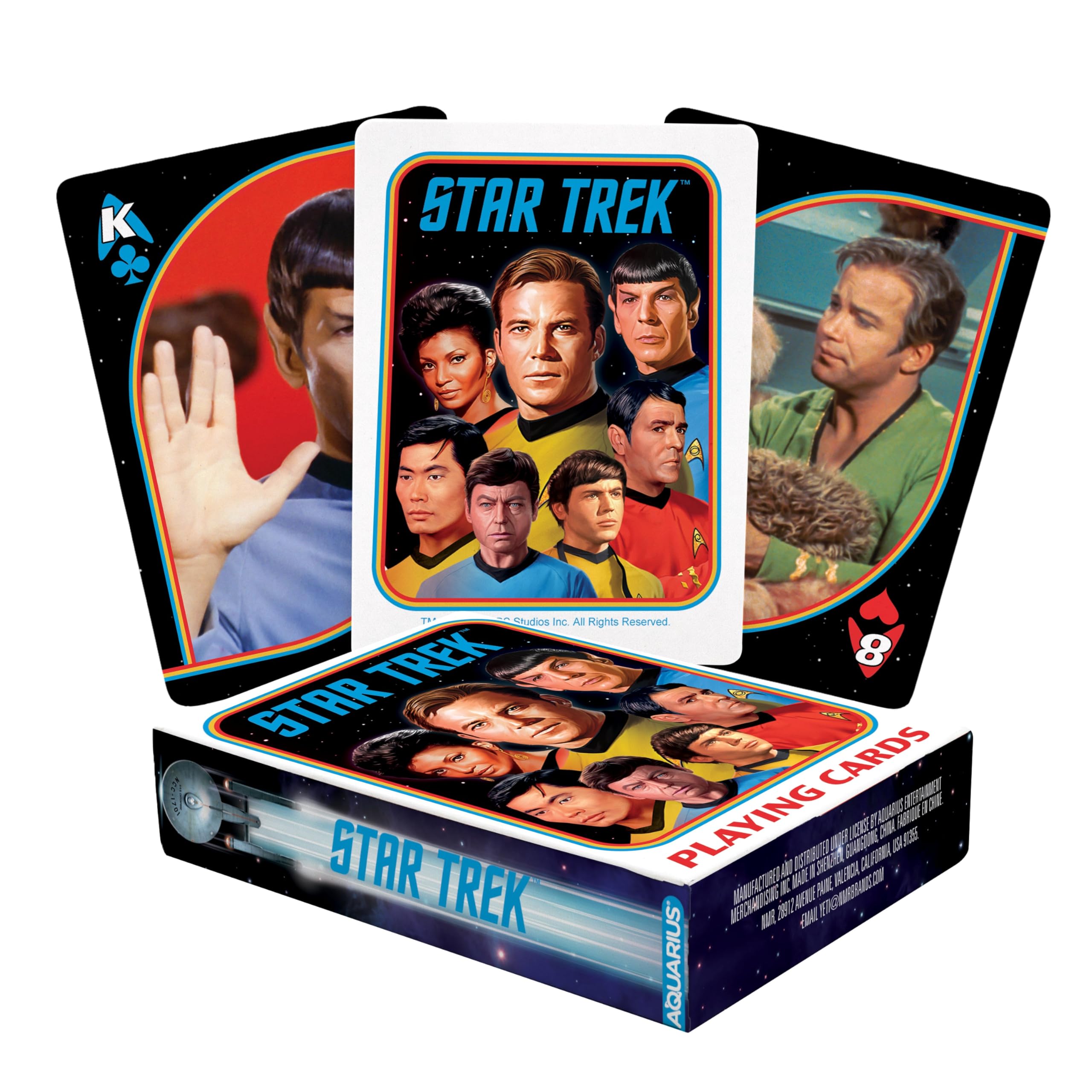 AQUARIUS Star Trek Original Series Playing Cards - Officially Licensed | Paper | English/French