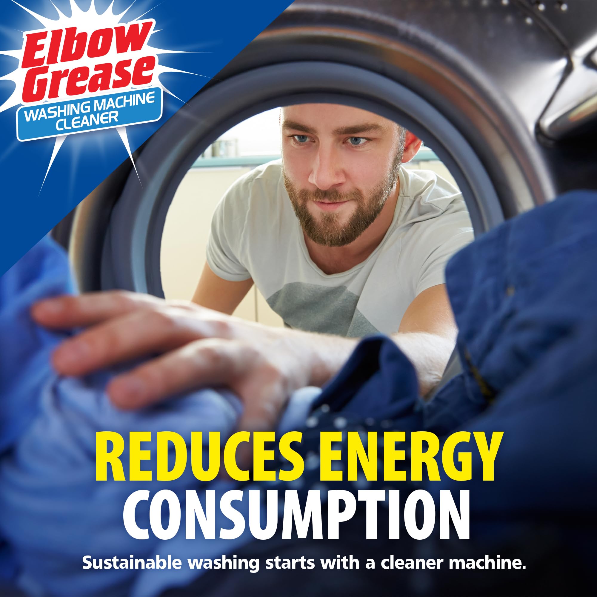 Elbow Grease Washing Machine Cleaner Tablets - Cleans Odors, Limescale & Build-up | 6 Tablets 6