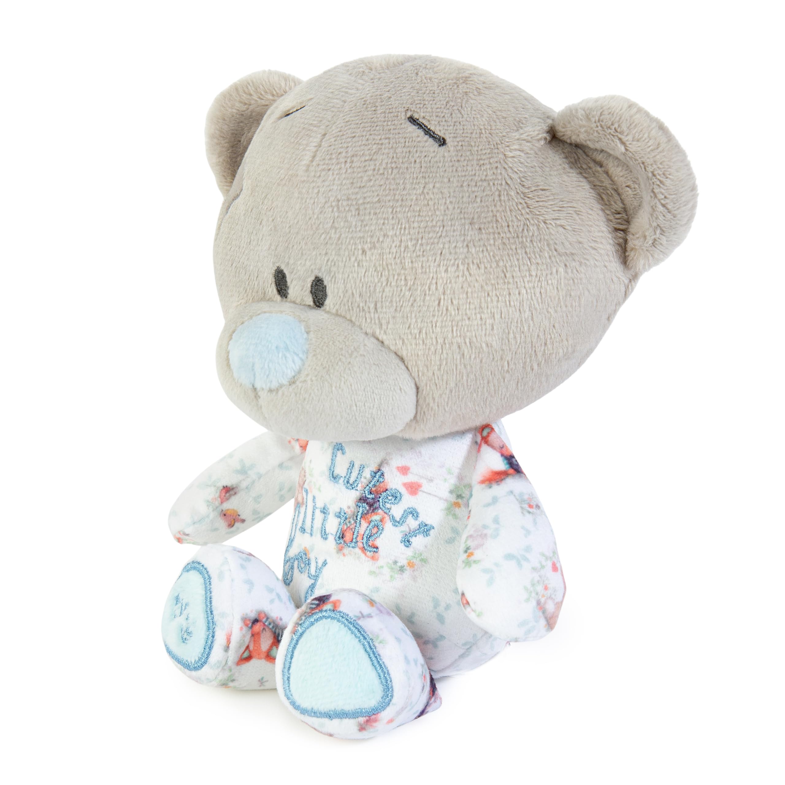 Me to You Tiny Tatty Teddy Boy Plush - 15cm | Baby Safe from Birth | Woodland Print 3
