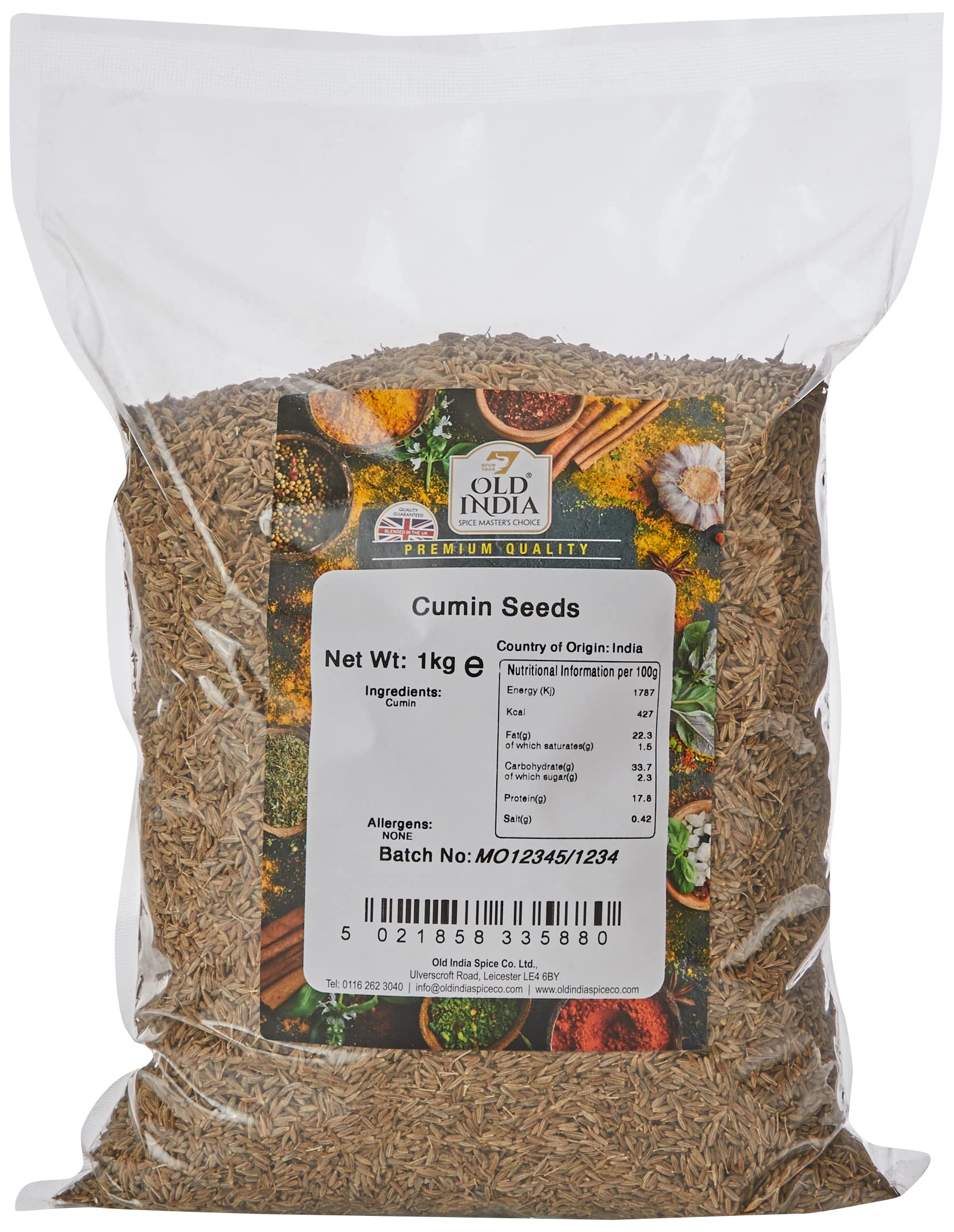 Old India Cumin Seeds - 100% Natural Whole Spice | 1 Kg Pack