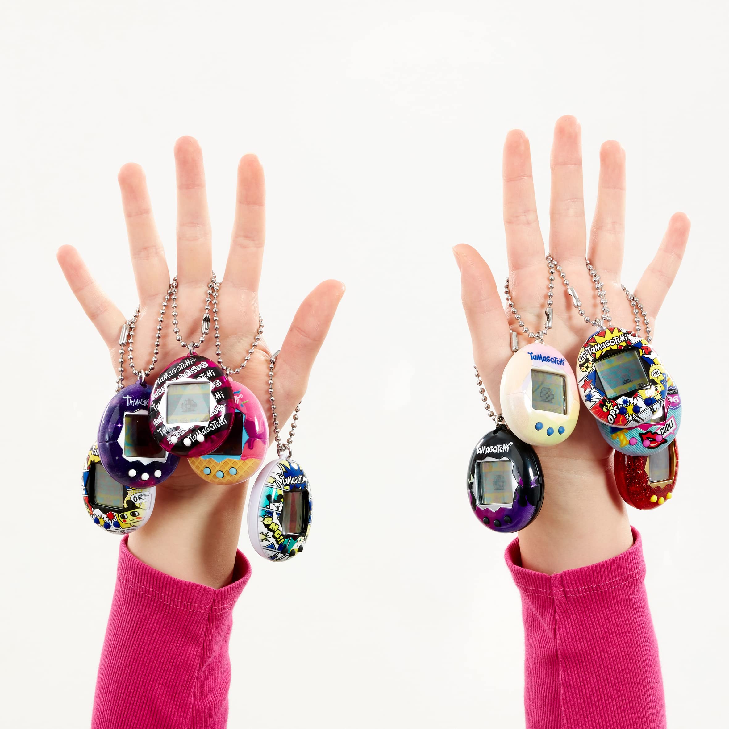 Bandai Tamagotchi Original Red Glitter Shell - Retro Virtual Pet Toy for Kids 8+ 4