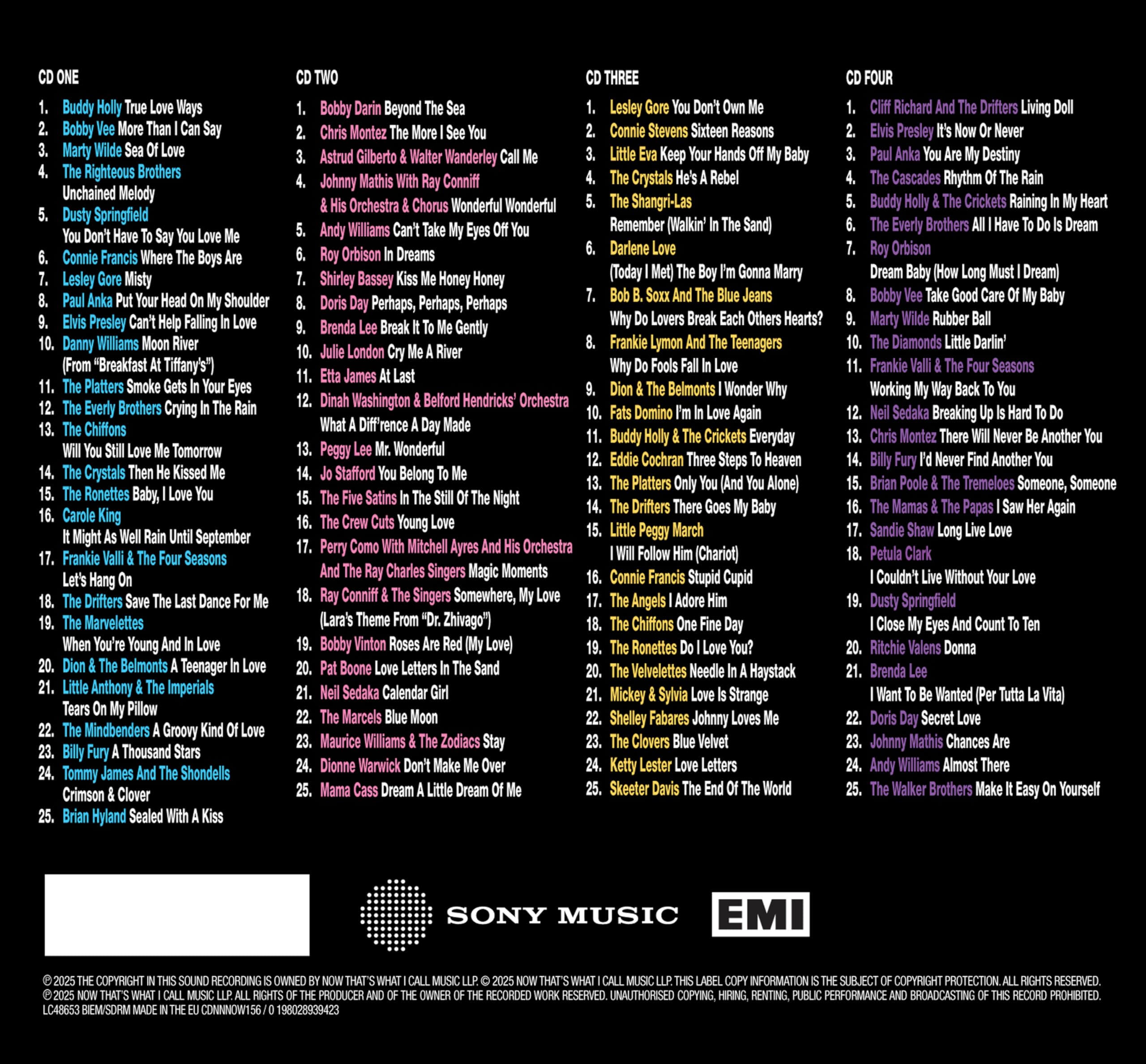 NOW That’s What I Call Jukebox Classics: True Love Ways - Audio CD 6