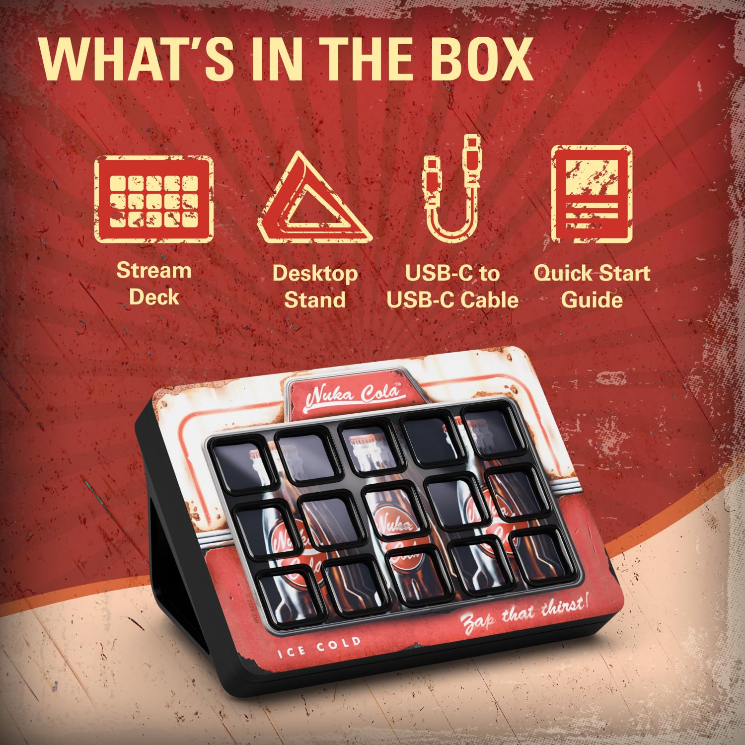Elgato Stream Deck Nuka-Cola Special Edition - Customizable LCD Keys | 15 Keys | USB-C Connectivity 5
