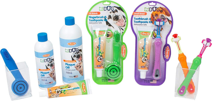 EZDOG Finger Brush Kit with Vanilla Mint Toothpaste for Dogs - TriplePet