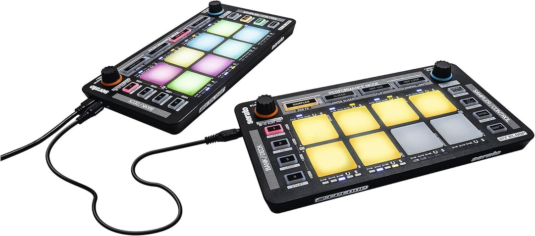 Reloop Neon USB DJ Controller - 8 Velocity-Sensitive RGB Performance Pads for Serato DJ