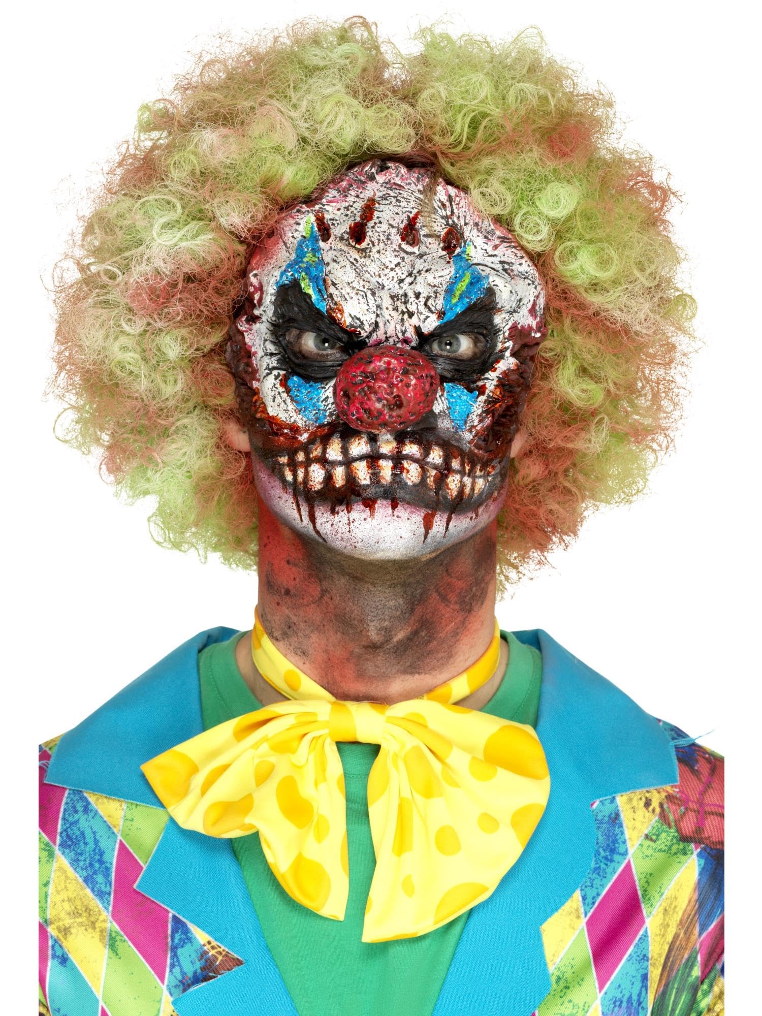 Smiffys Foam Latex Clown Head Prosthetic - White | One Size | Men's Accessory