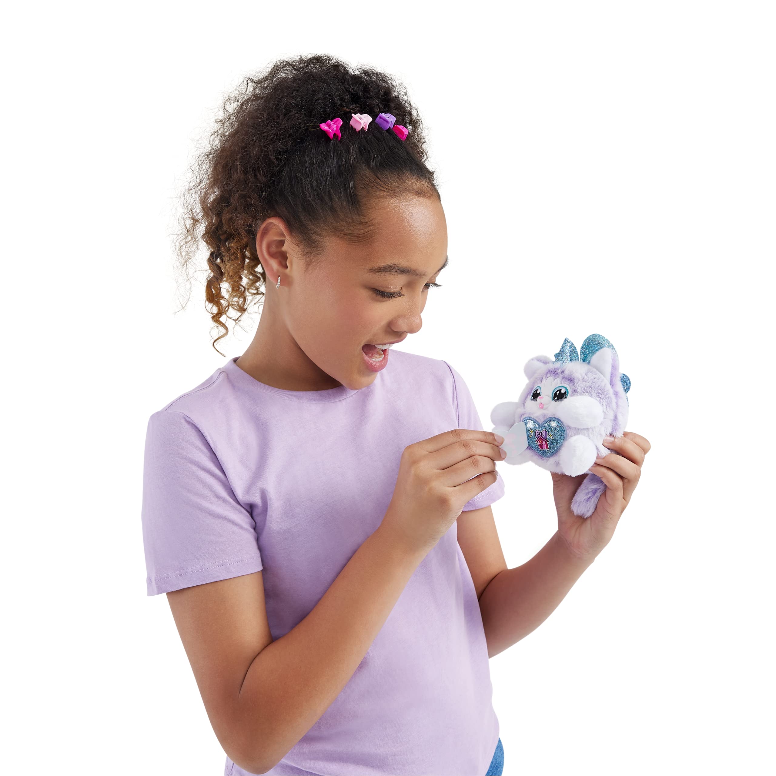 Rainbocorns Puppycorn Bow Surprise - Zedd the Dalmatian Collectible Plush with 5 Layers of Surprises, Slime, Stickers & Boo-Boocorn - Ages 3+ 7