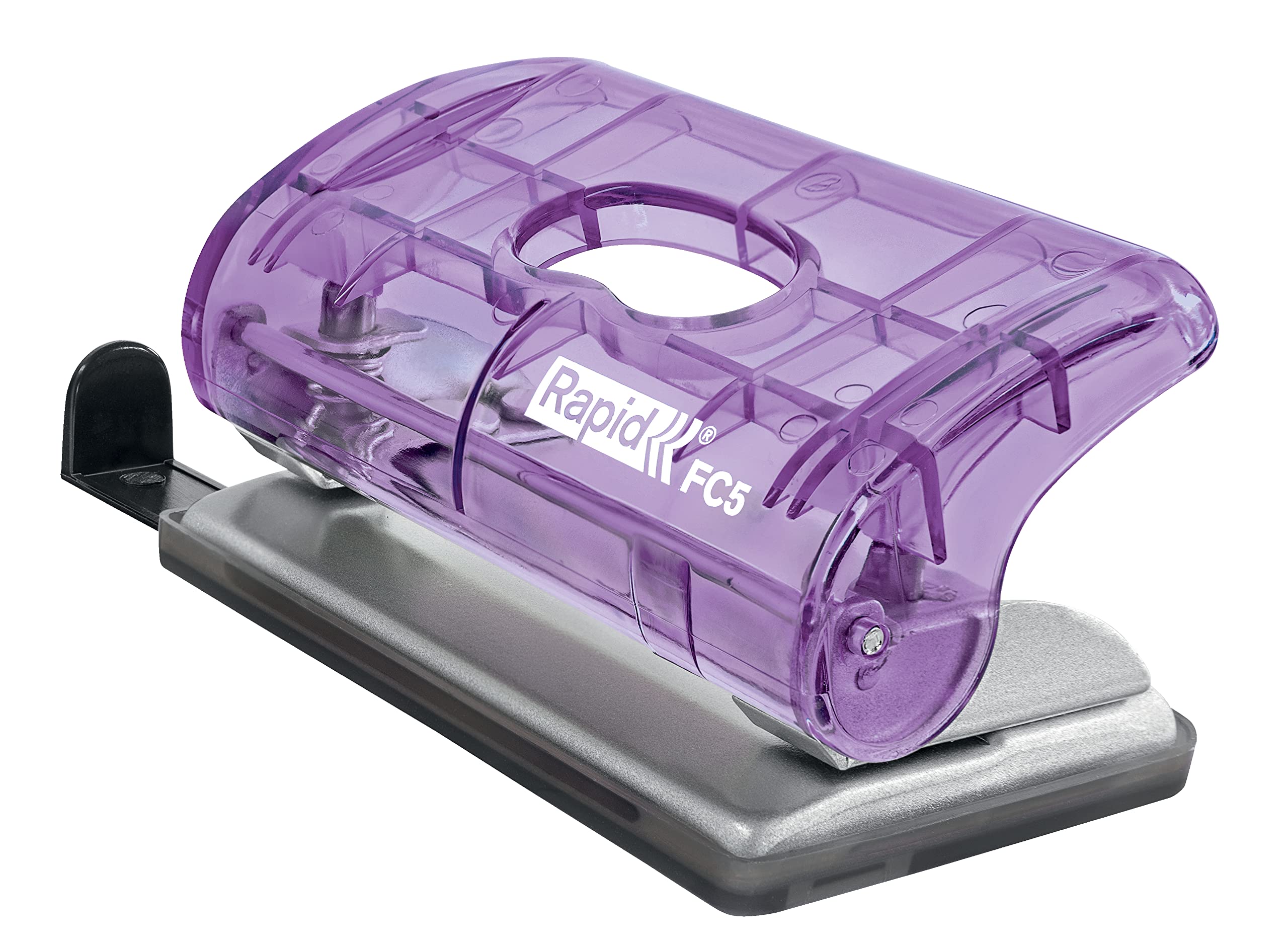 Esselte Rapid Mini 2 Hole Punch - 10 Sheet Capacity | Lavender Colour'Breeze 1