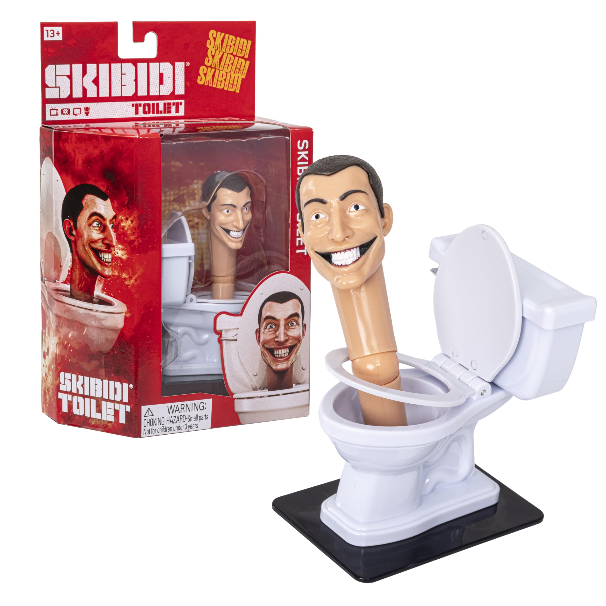 SKIBIDI TOILET Deluxe Figure Series 2 Collectable Figure - 6 Inches Tall | Plastic | White