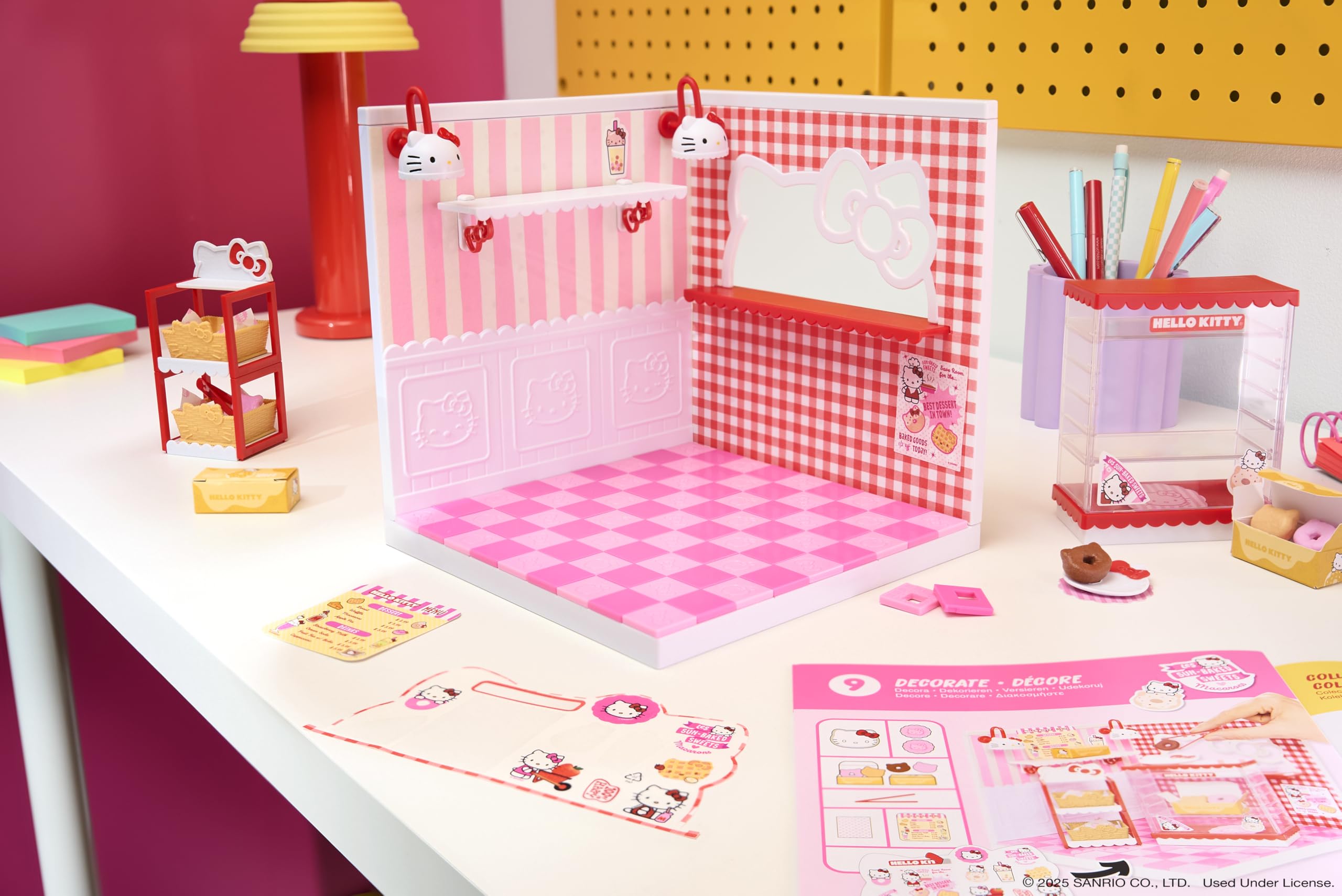 Miniverse Make It Mini Spaces Hello Kitty - Building Set for Kids 8+, DIY Craft Room Playset 7