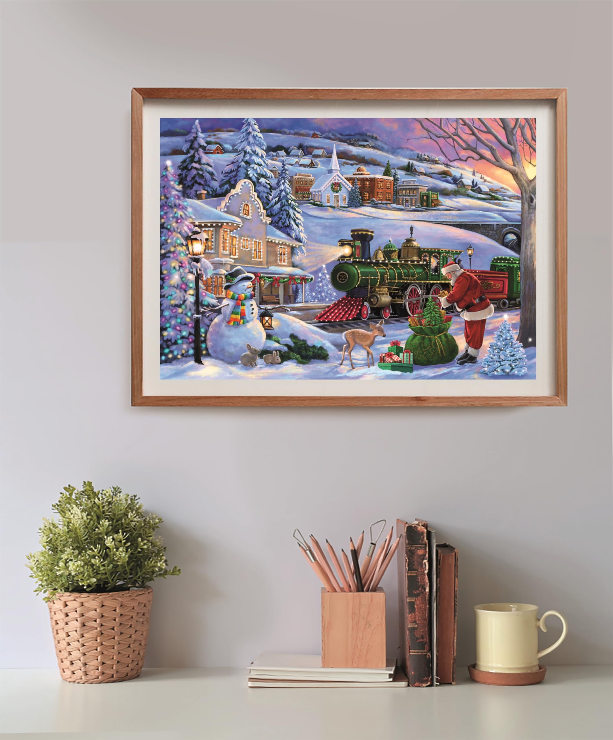 Clementoni Jigsaw Puzzle Cube Christmas Train 500 Pieces - Adult Puzzle 11