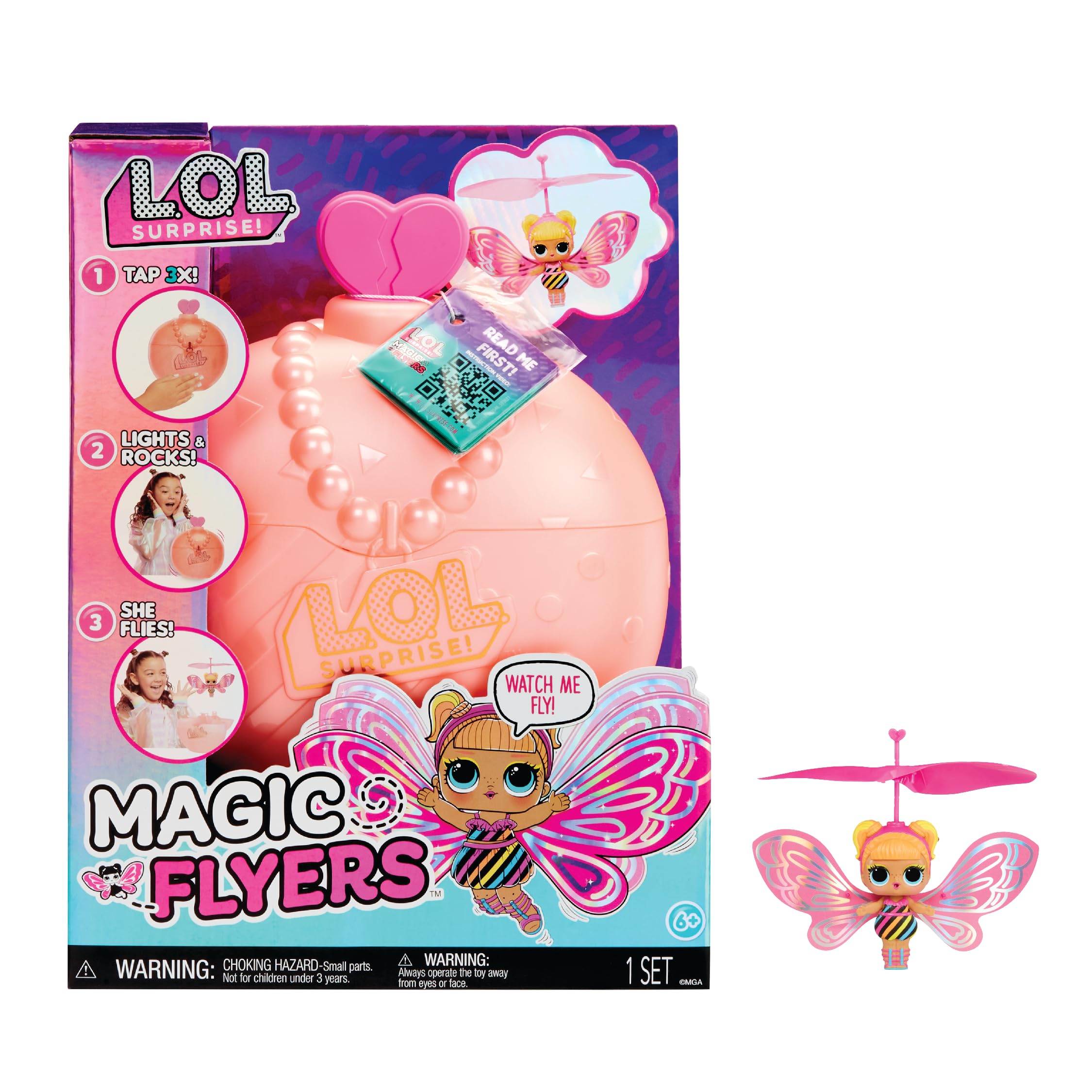 L.O.L. Surprise! Magic Flying Doll - Flutter Star Interactive Flying Toy | Rechargeable 1