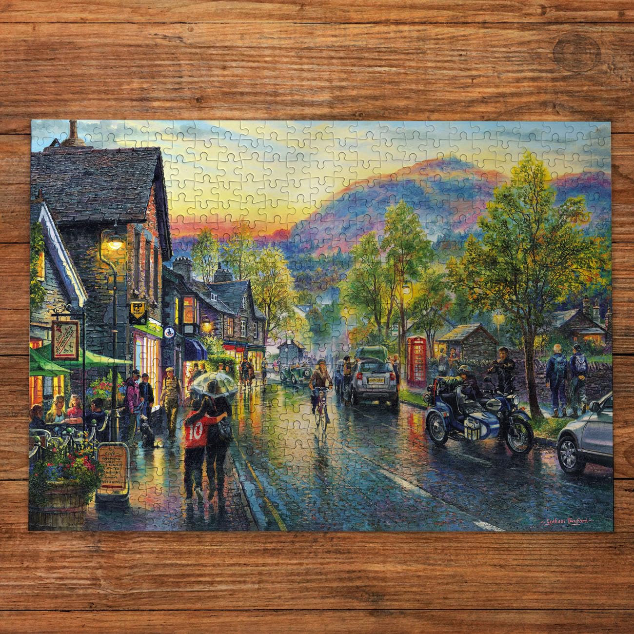 Gibsons Grasmere by Twilight 500 Piece Jigsaw Puzzle - Lake District Scenery | 48 x 34 cm Completed Size