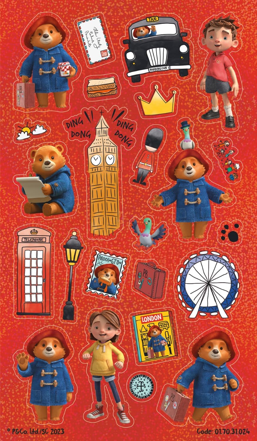 Paper Projects The Adventures of Paddington - Paddington Bear Assorted Sticker Pack 6