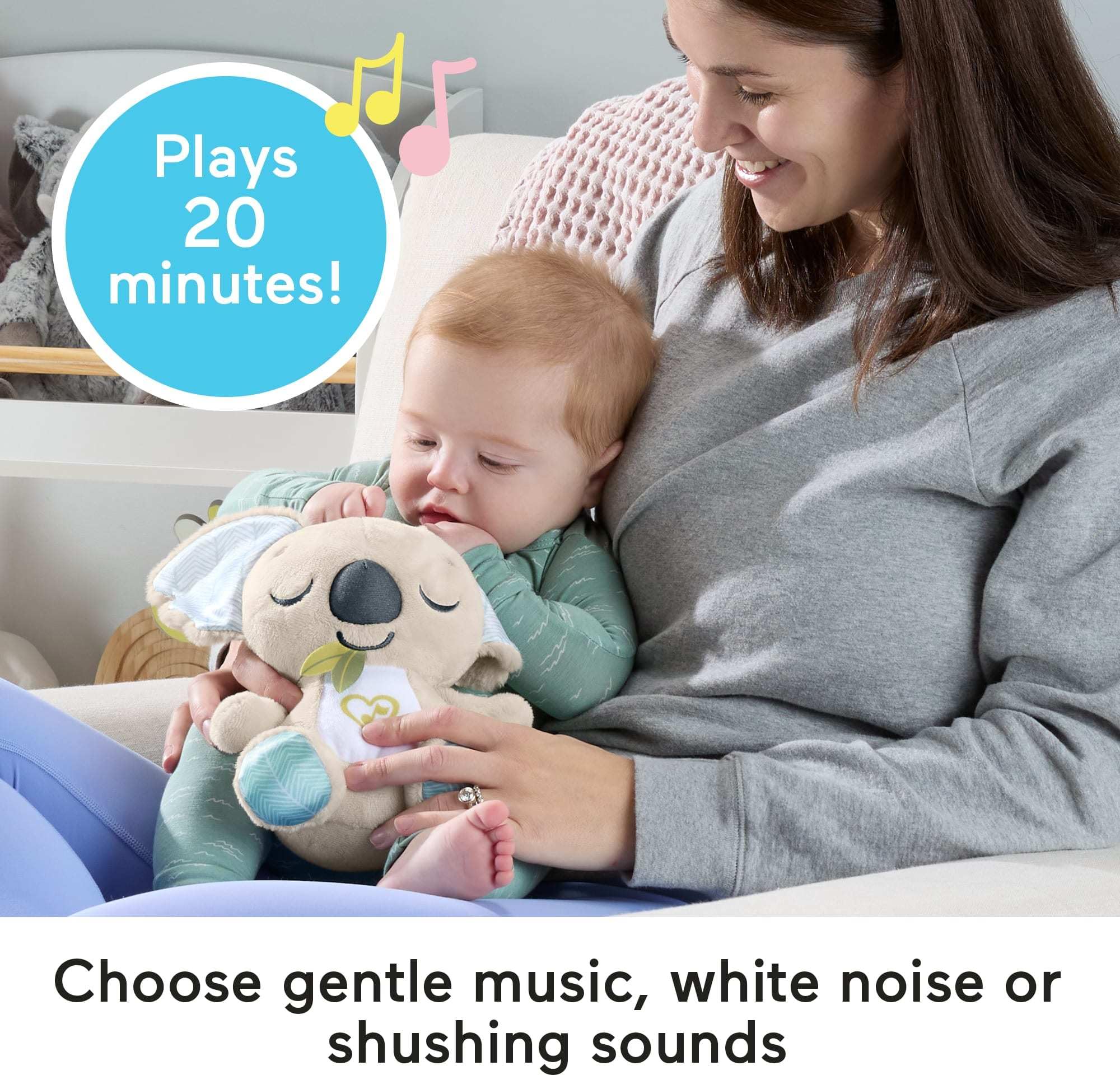 Fisher-Price On-the-Go Koala Soother - Plush Portable Sound Machine for Newborns 0+ Months 10