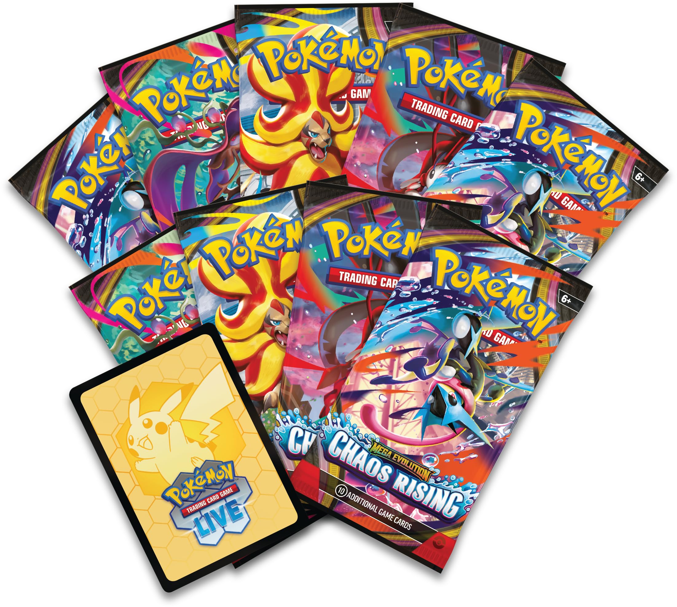 Pokémon TCG: Mega Evolution—Chaos Rising Elite Trainer Box (1 Full-Art Prom 4