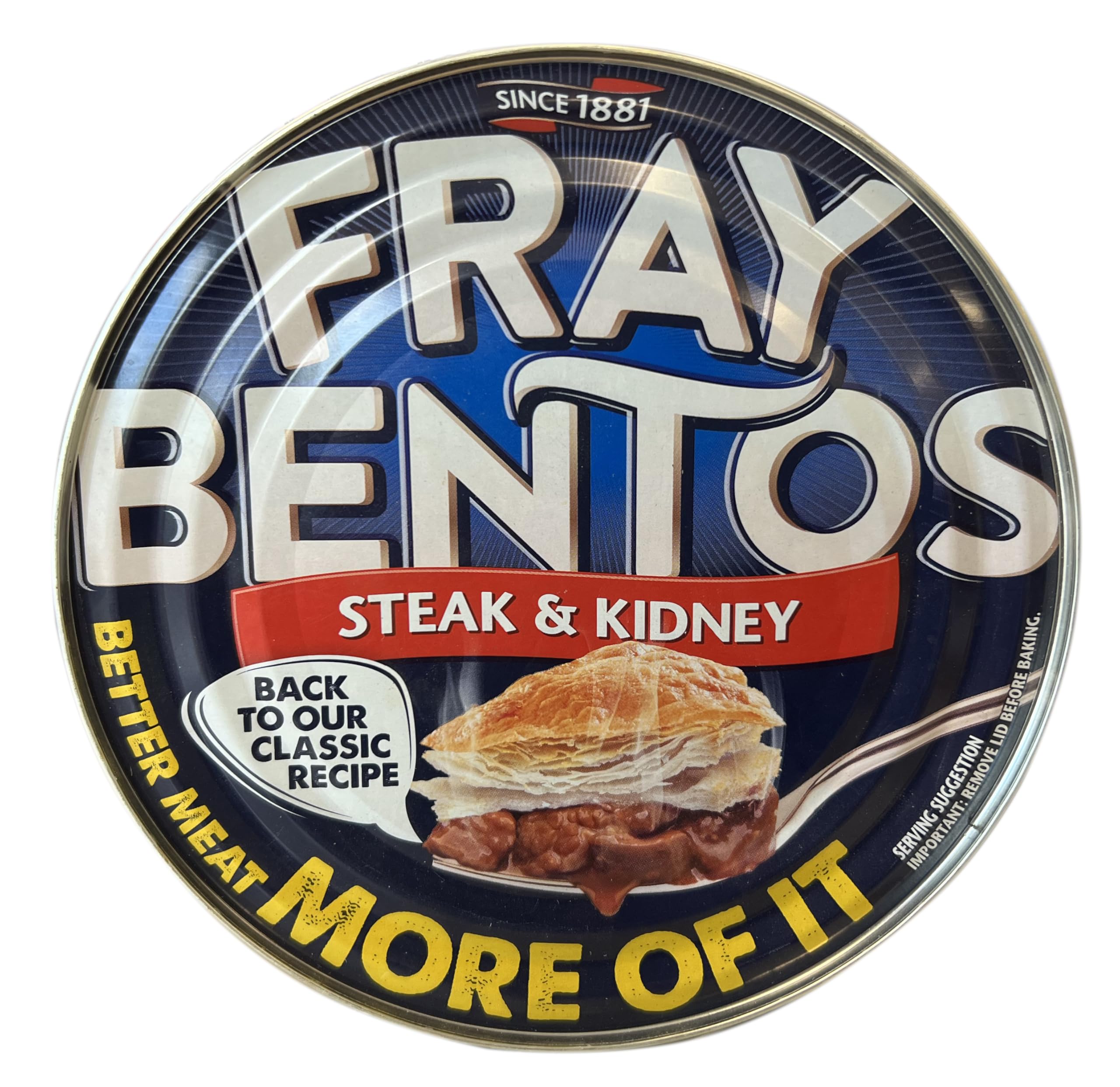 Fray Bentos Steak and Kidney Pie - Traditional Beef & Kidney Filling | 425g 1