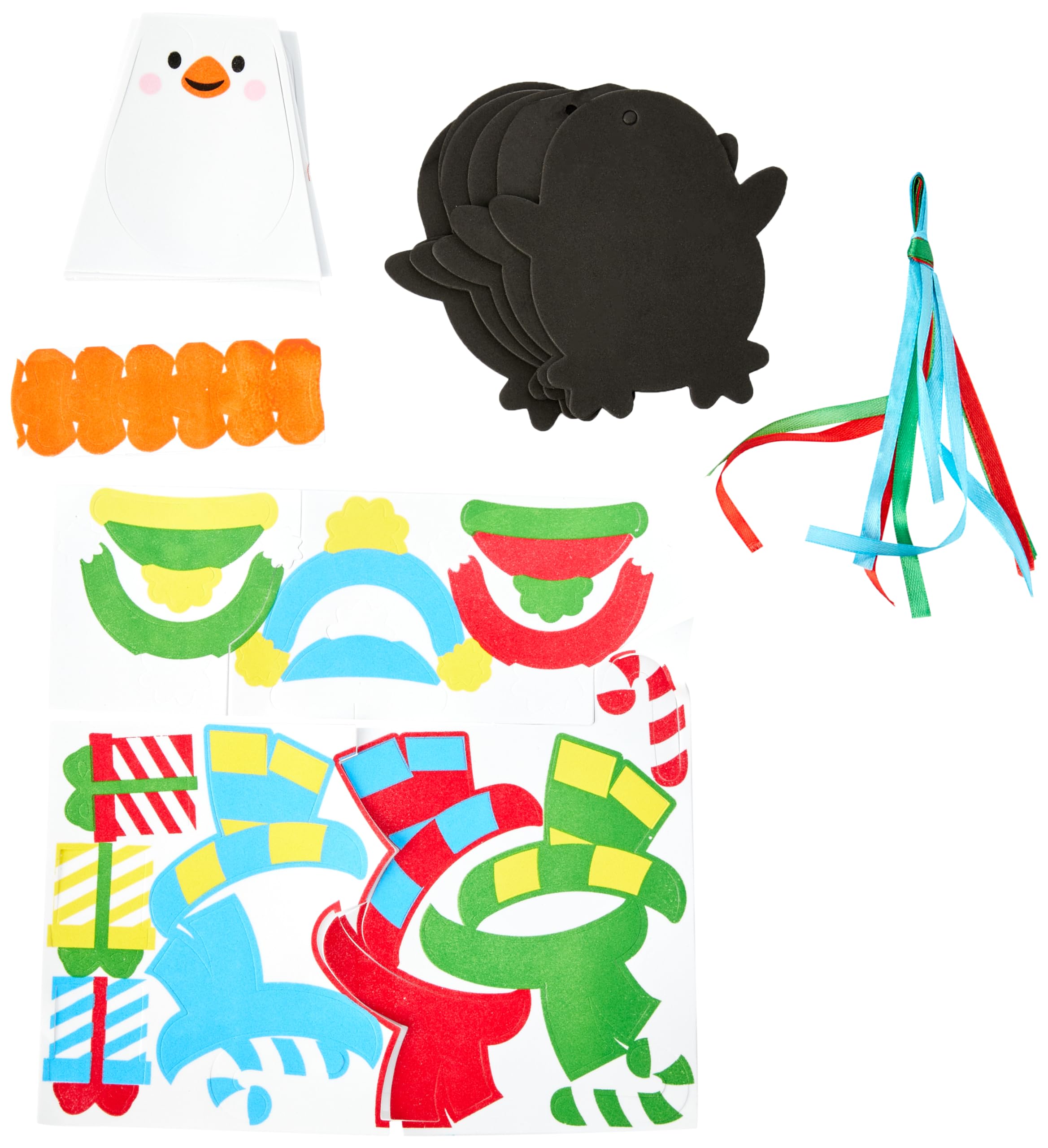 Baker Ross Christmas Penguin Mix and Match Decoration Craft Kit - 6 Pack, Ages 3+ 3