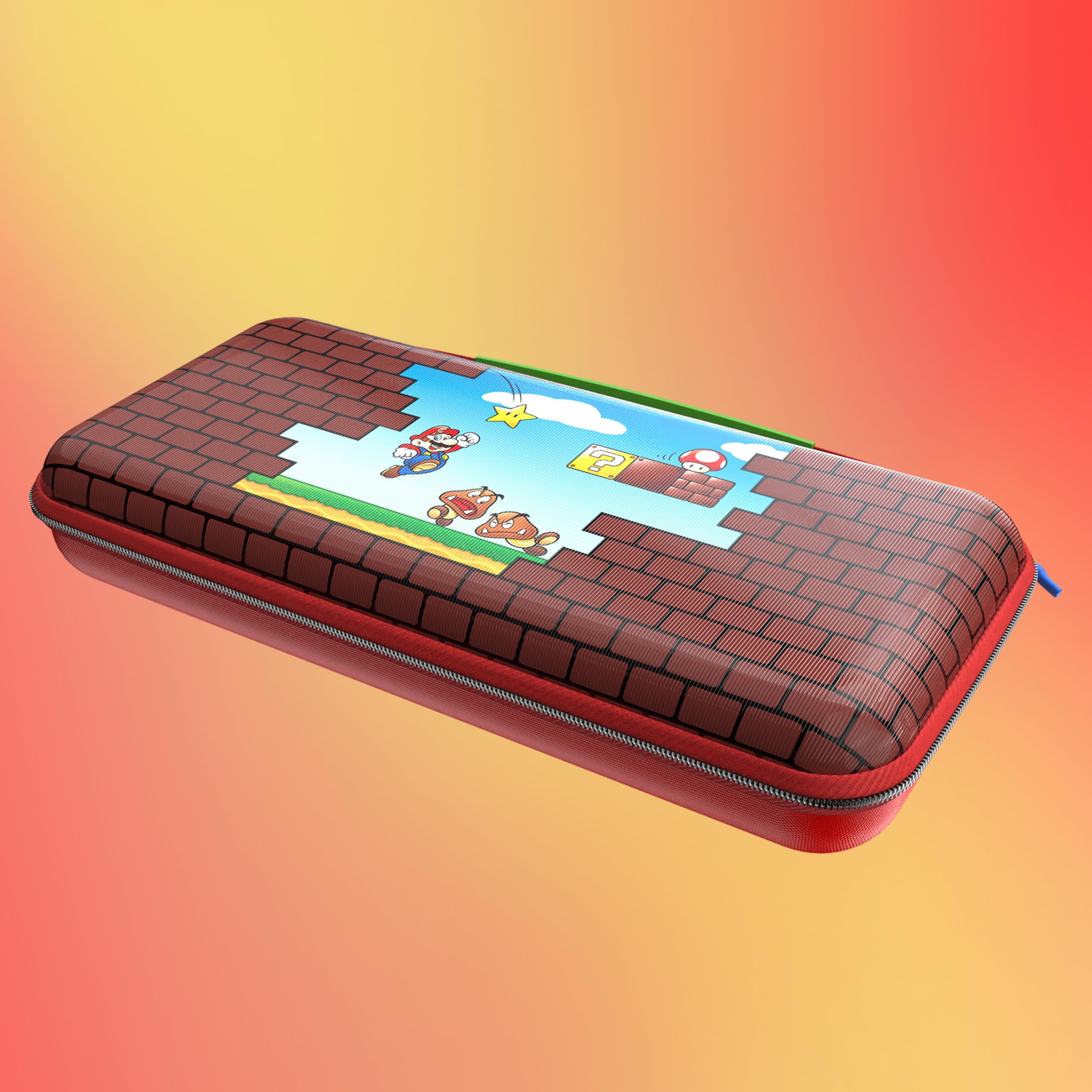 Mario Bricks PlayTrek Travel Case for Nintendo Switch 2, Switch & OLED Model