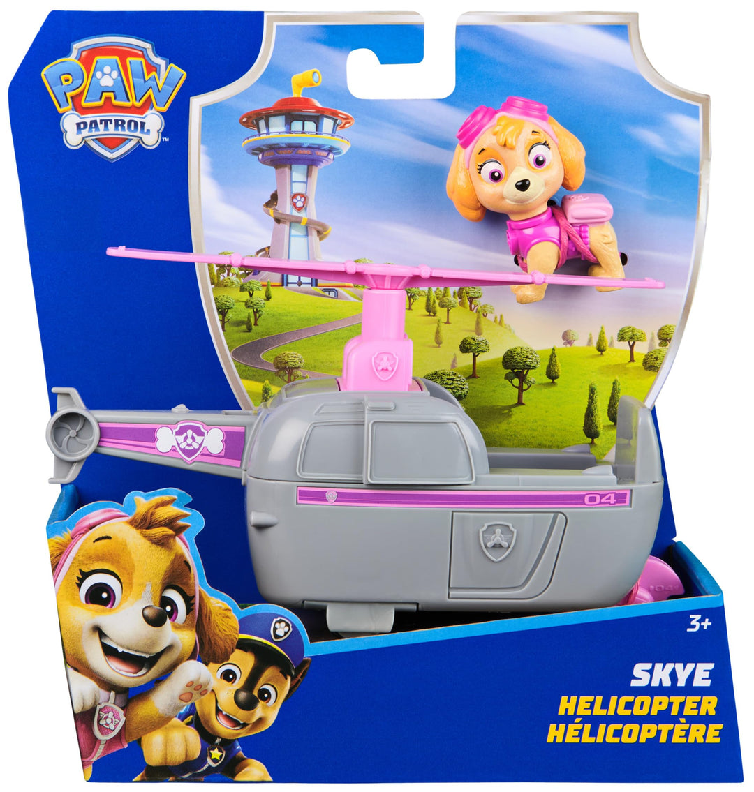 Paw Patrol Skye's Helicopter with Collectible Action Figure - Vehicle Toy for Kids 3+