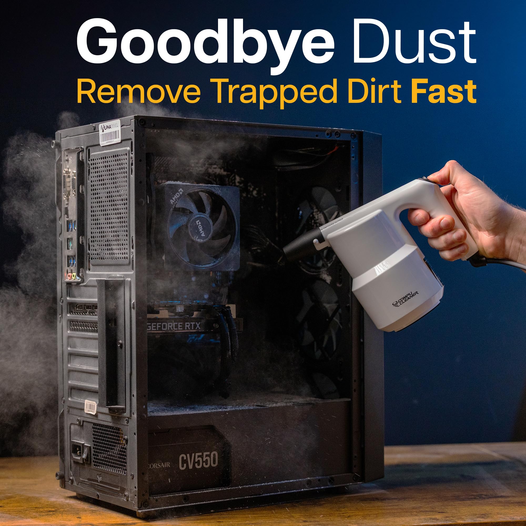IT Dusters CompuCleaner Original Electric Air Duster Blower for PC, Laptop, Console Cleaning | 500W Motor