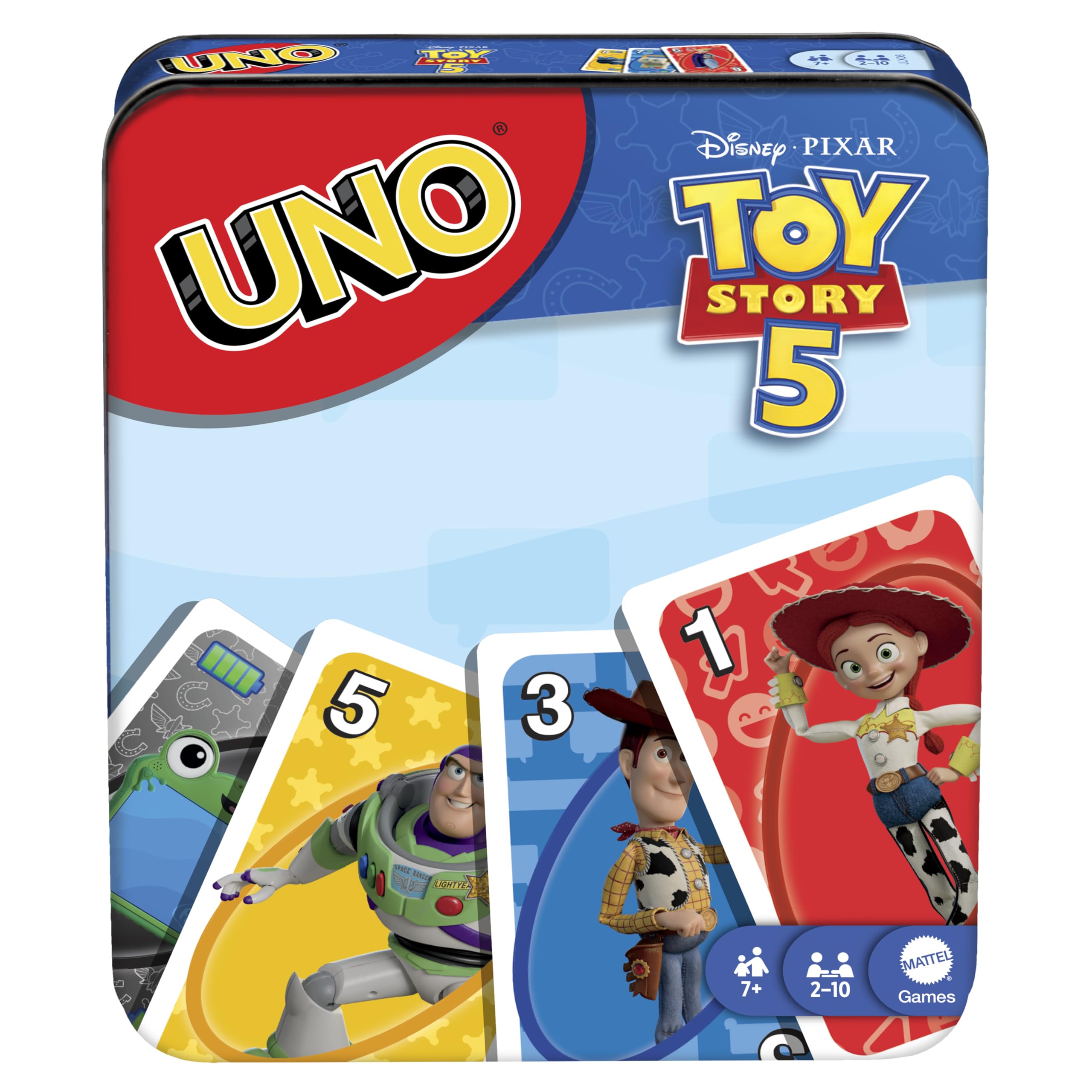 Mattel Games UNO Disney and Pixar Toy Story 5 Card Game | 2-10 Players | Ages 7+ 2