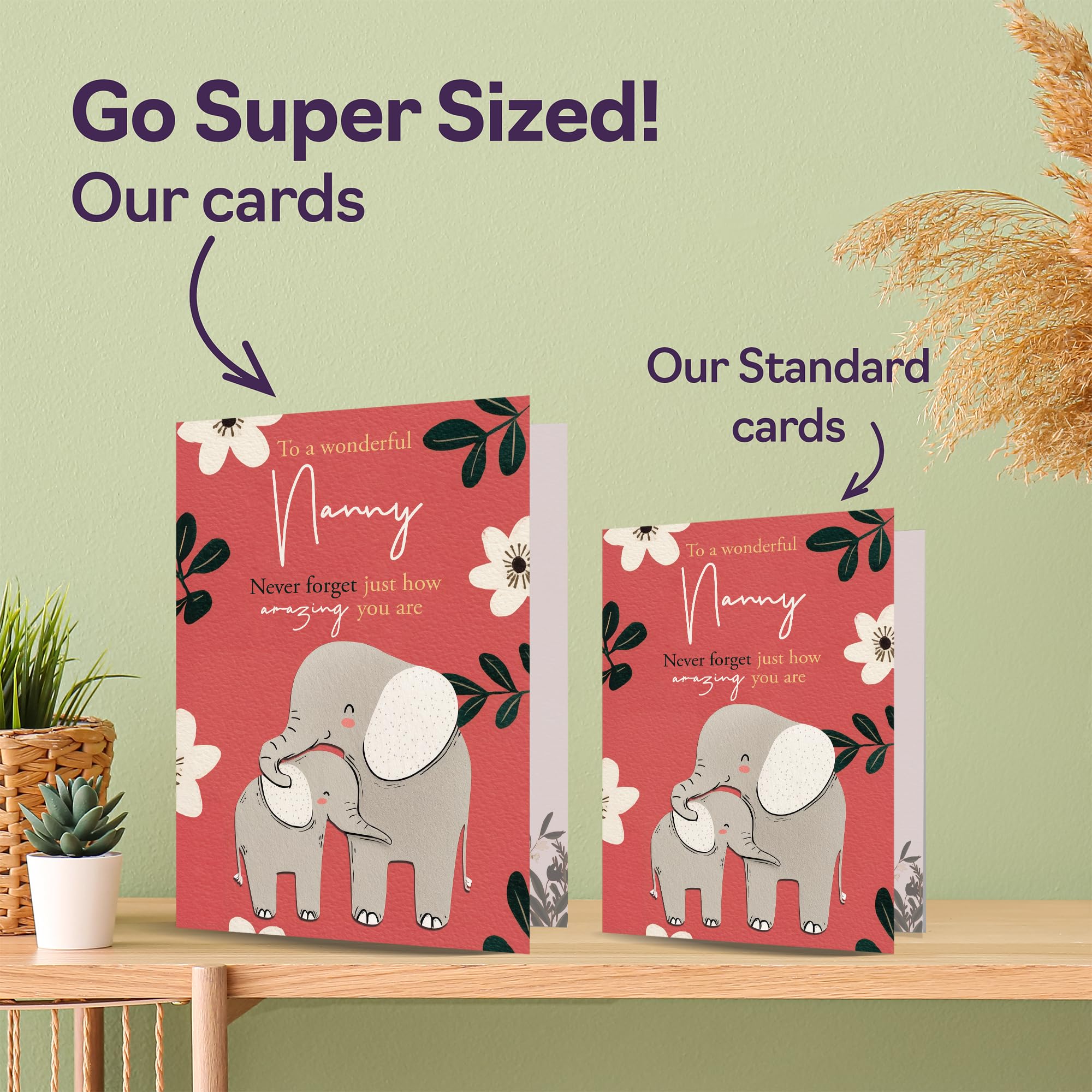 Giftzie Nanny Birthday Card - To a Wonderful Nanny Never Forget Just How Amazing You Are | 5x7 Inch 3