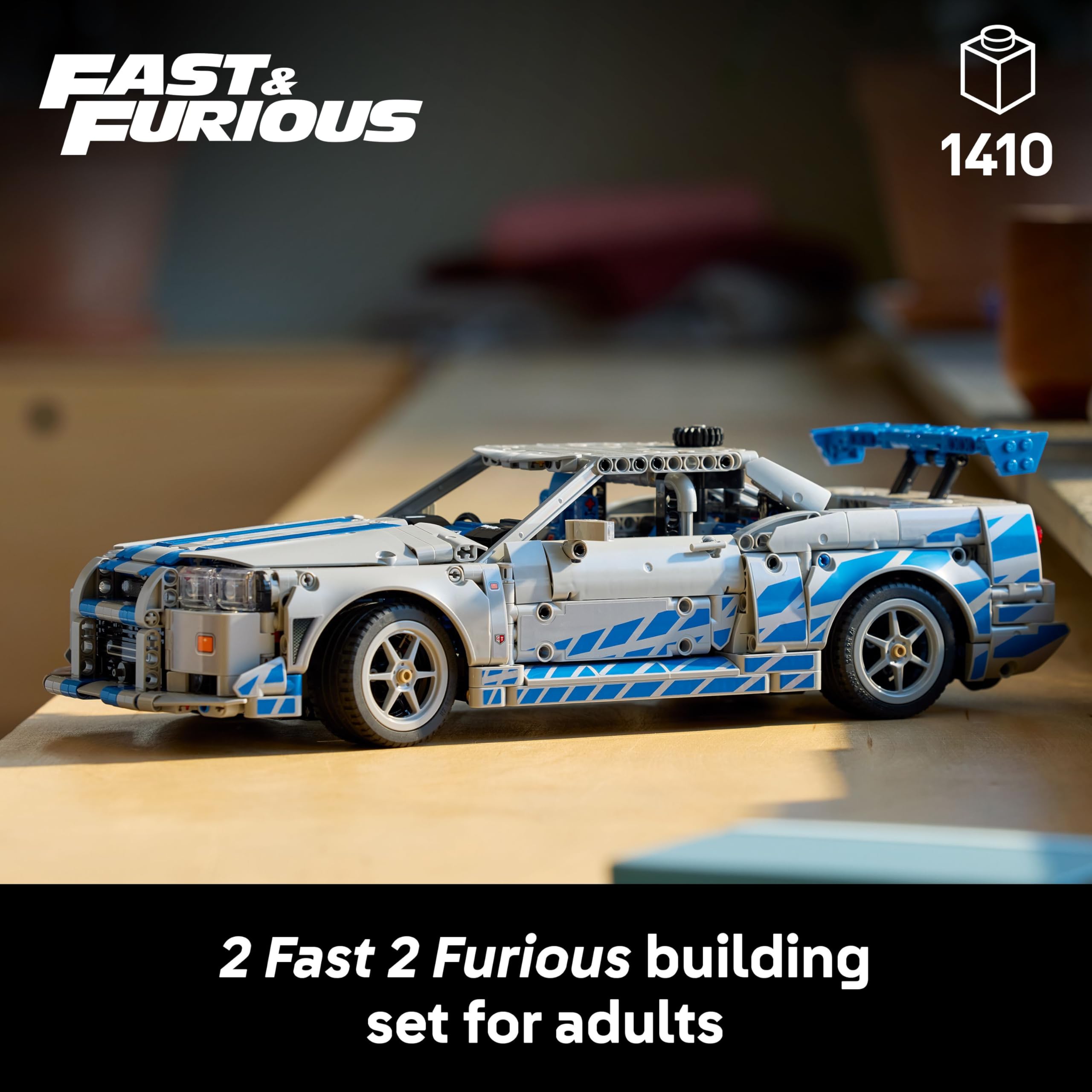 LEGO Technic 42210 2 Fast 2 Furious Nissan Skyline GT-R (R34) Model Kit | Age 18+ 2
