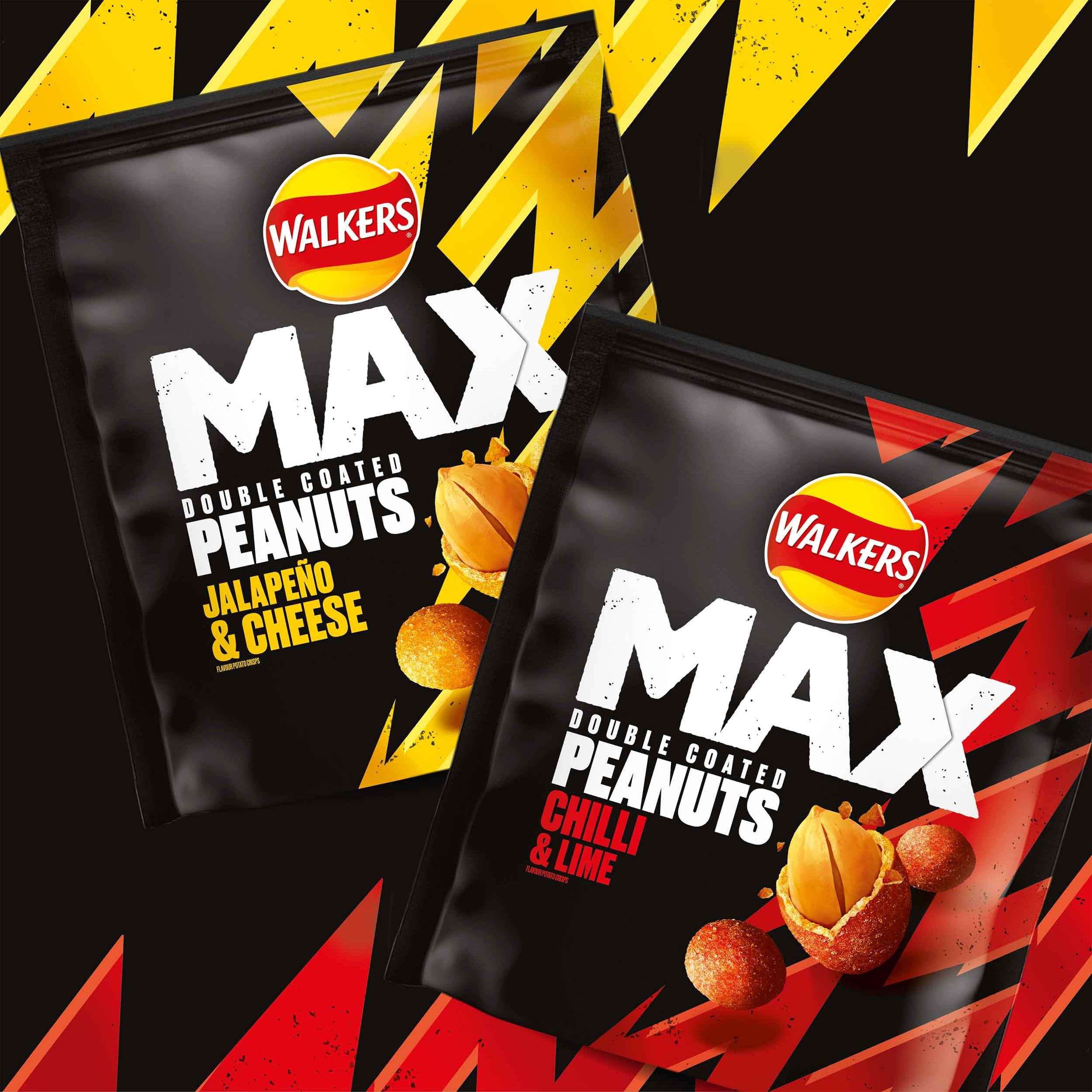 Walkers Max Strong Coated Peanuts - Zesty Chilli & Lime Flavor | 175g Sharing Bag 3