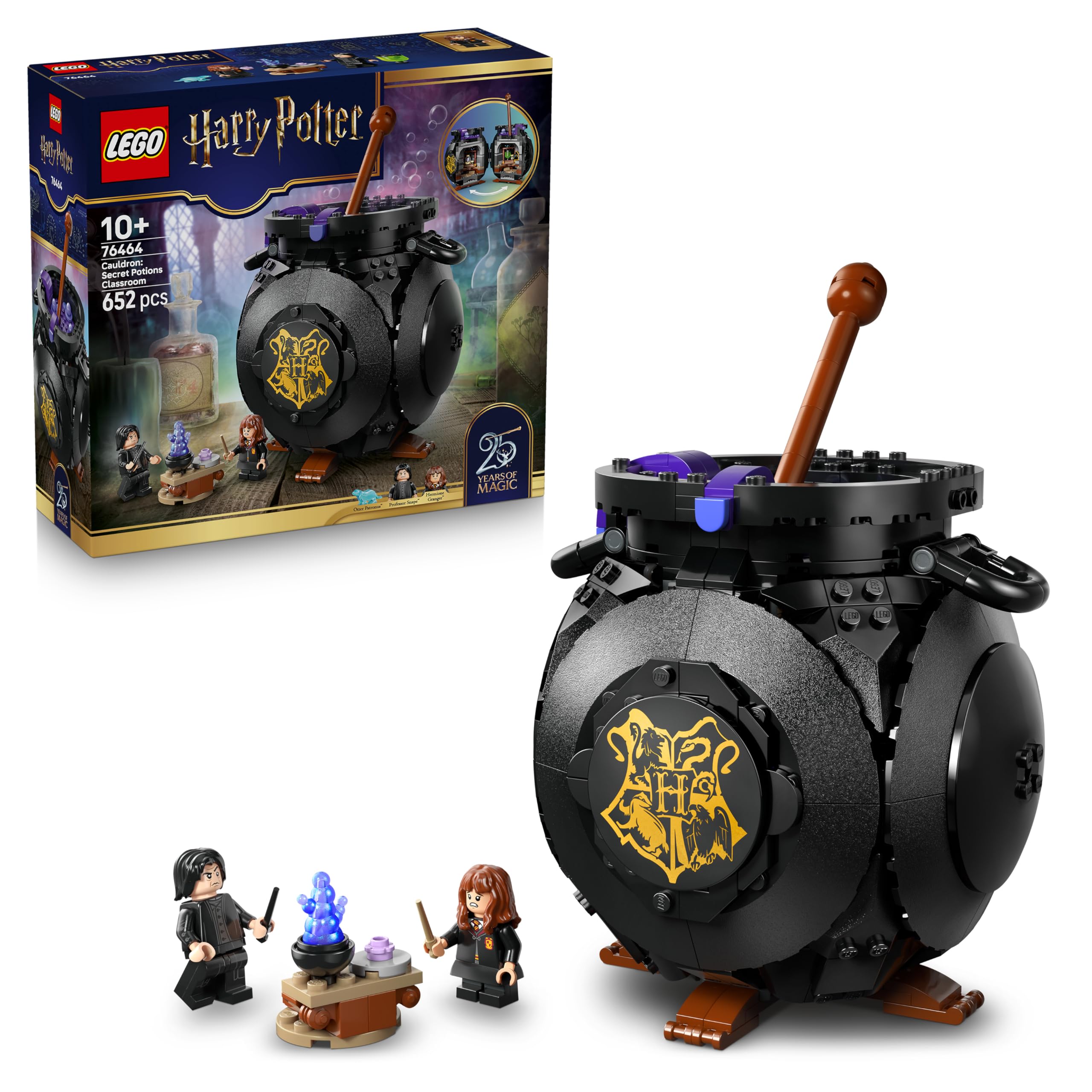LEGO Harry Potter Cauldron: Secret Potions Classroom Building Set 76464 | Ages 10+