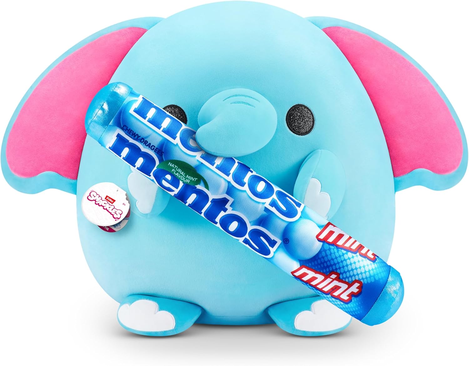 Snackles Super Sized 35 cm Elephant (Mentos) Plush - ZURU Cuddly Squishy Comfort Toy
