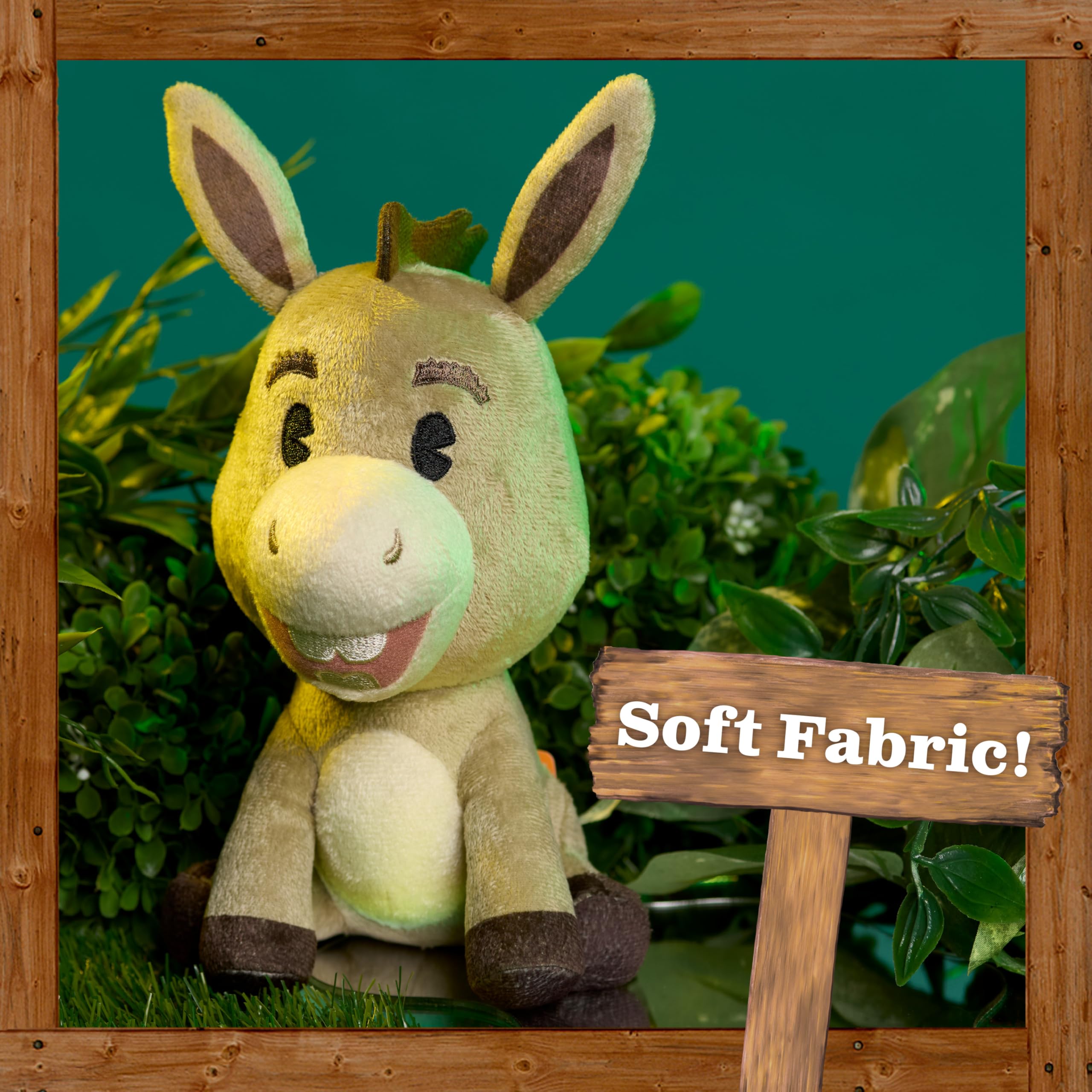 Just Play Shrek Donkey Medium Soft Toy - 20 cm Plush | Embroidered Features | Ages 2+