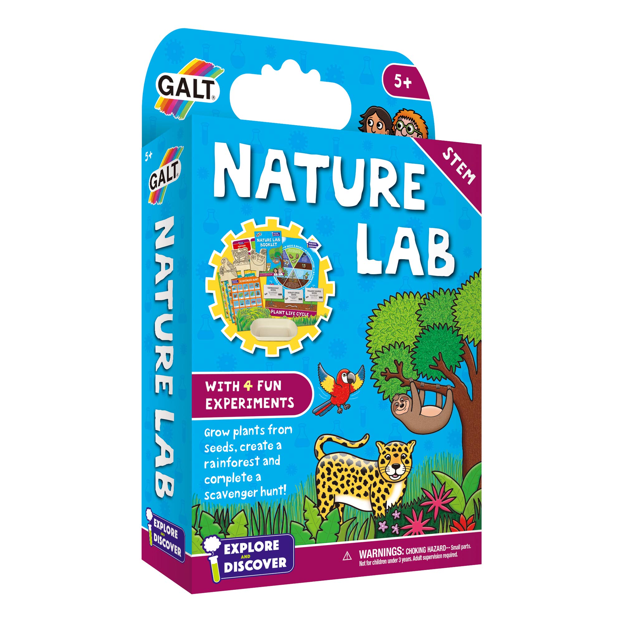 Galt Nature Lab Science Kit for Kids Ages 5+ | 4 Floral Experiments | STEM Learning