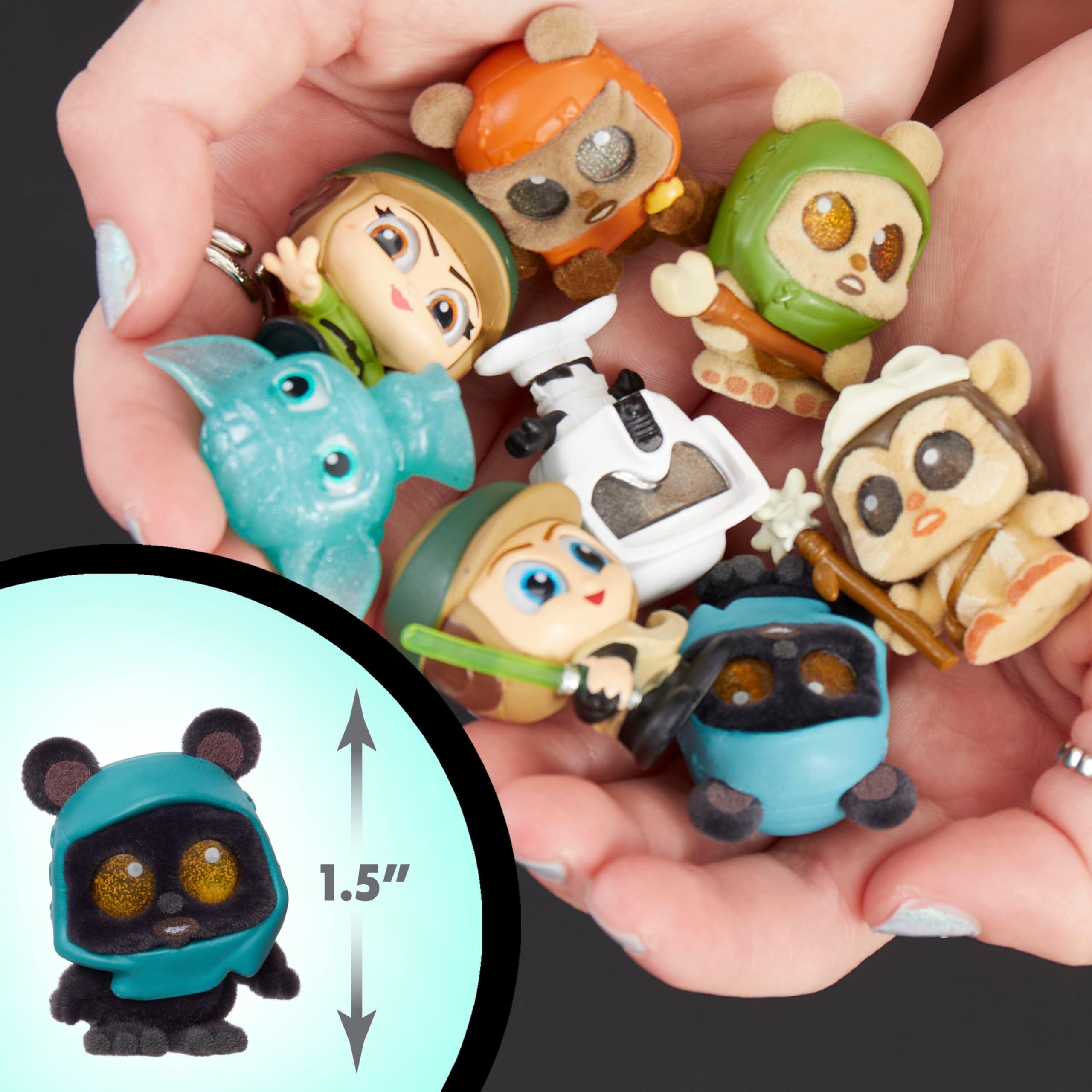 STAR WARS Doorables Ewok Village Collector Peek Mini Figures Set 3