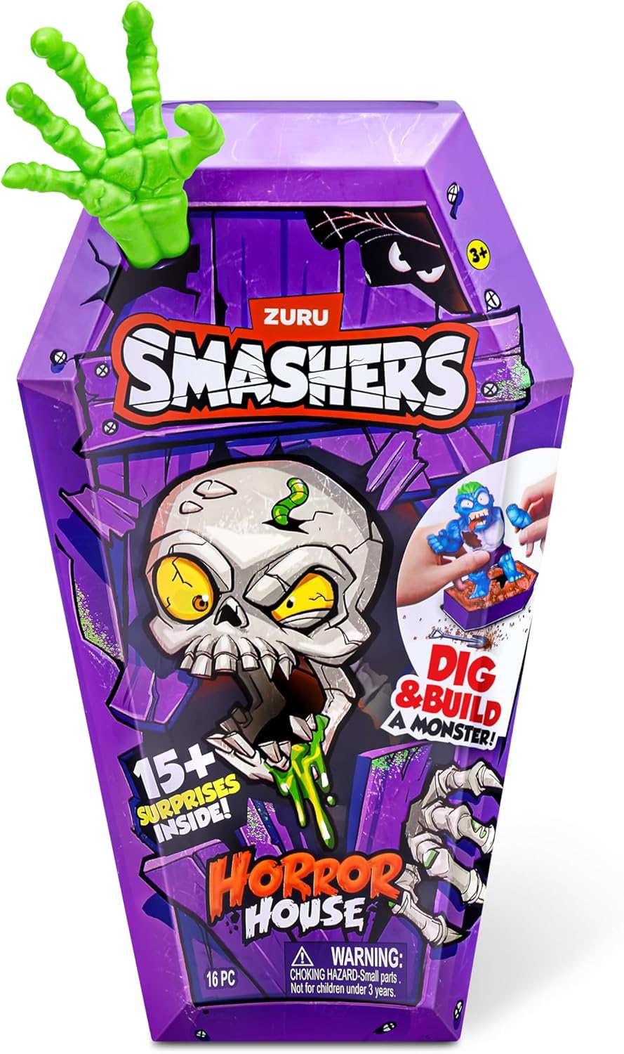 Smashers Horror House (Head Scar) by ZURU - Interactive Dig & Dissect Playset for Kids 6