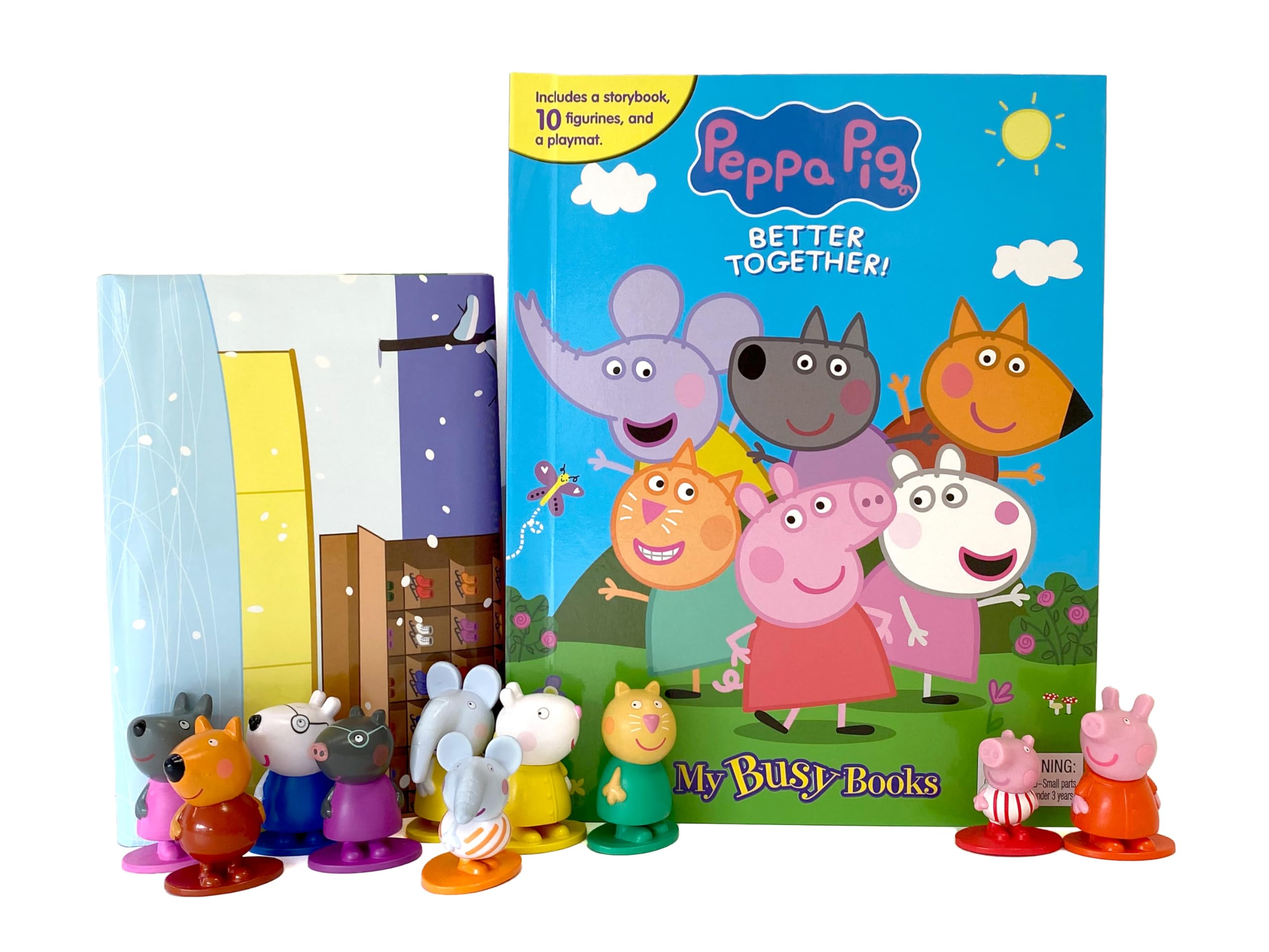 Phidal Peppa Pig Better Together My Busy Books - Storybook, 10 Figurines, Playmat | Kids Edition 1