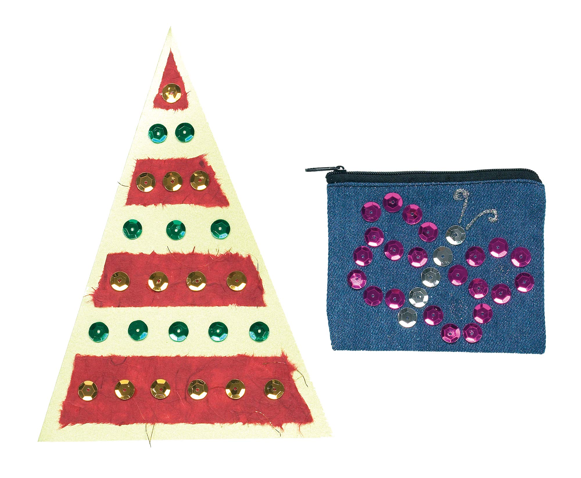 Baker Ross EX4523 Coloured Sequins Value Pack - Assorted Shiny Craft Embellishments for Kids 9