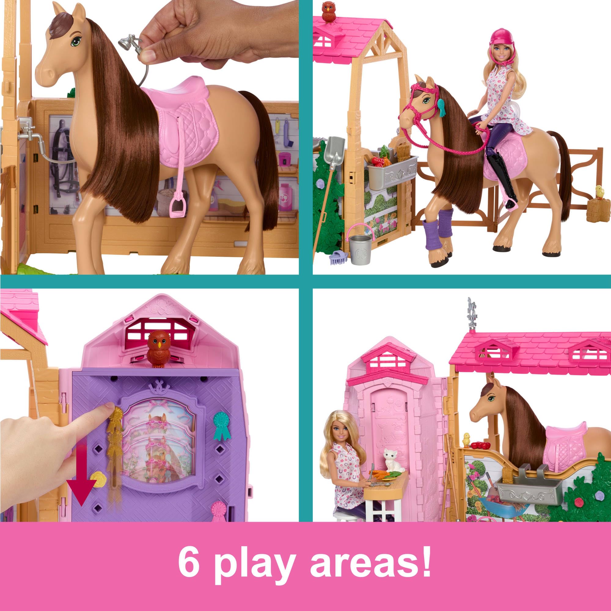Barbie Ultimate Stable Playset with Doll, Horse & 25+ Accessories | Ages 3+ 4