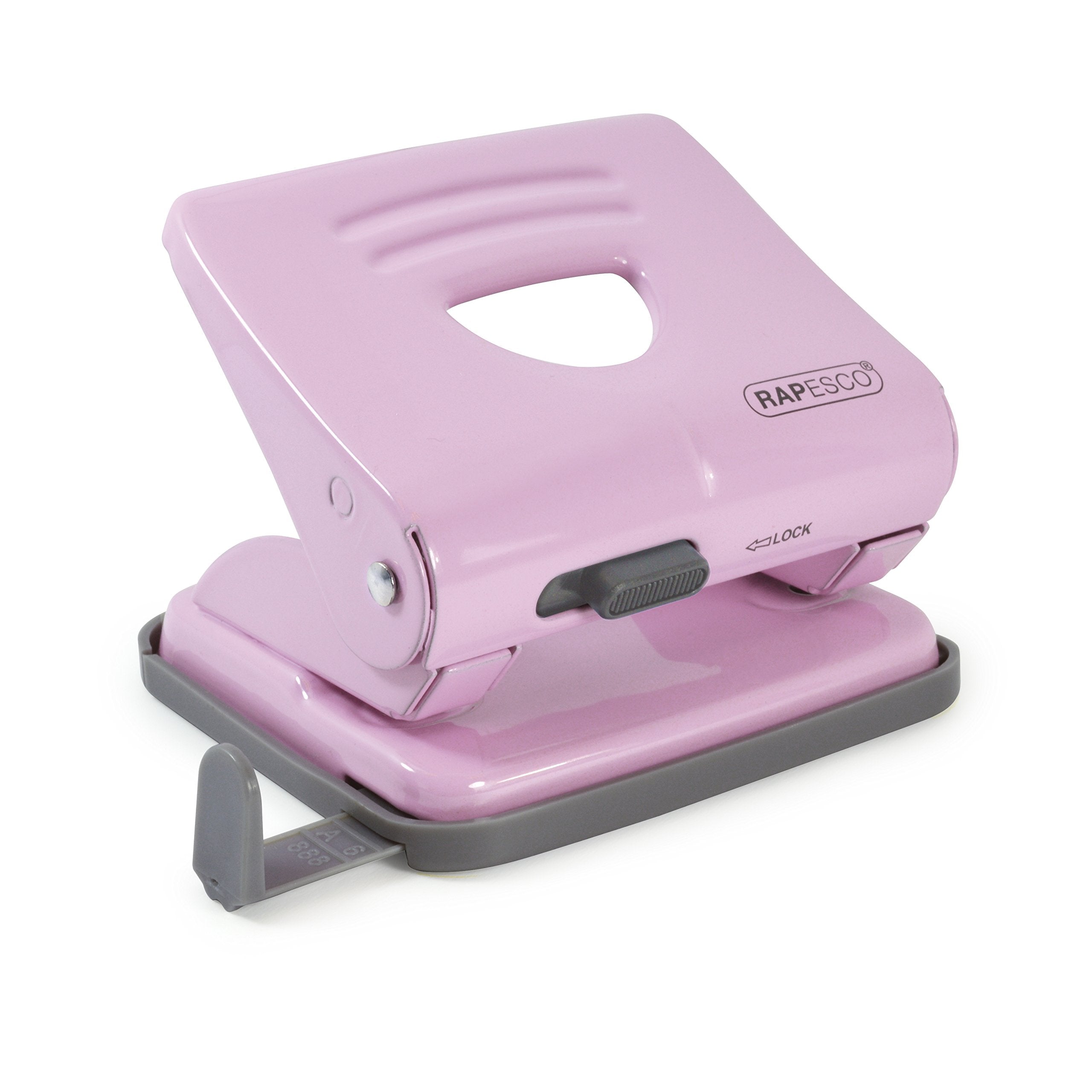 RAPESCO 1358 2-Hole Metal Punch - 25 Sheet Capacity | Candy Pink | 80mm Standard Distance